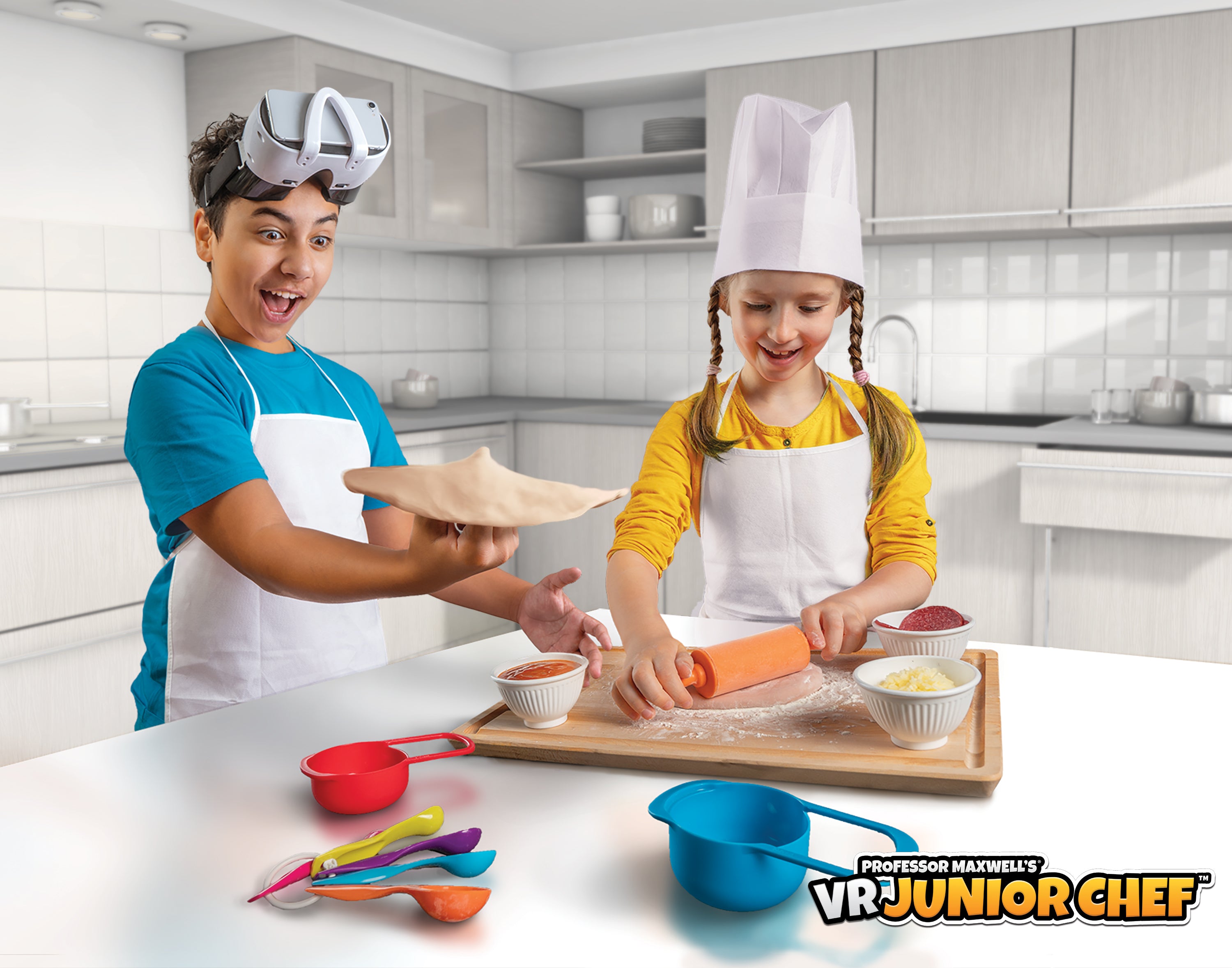 Professor Maxwell's Virtual Reality Cooking Kit for Kids - VR Junior Chef | Educational Food Science Kit