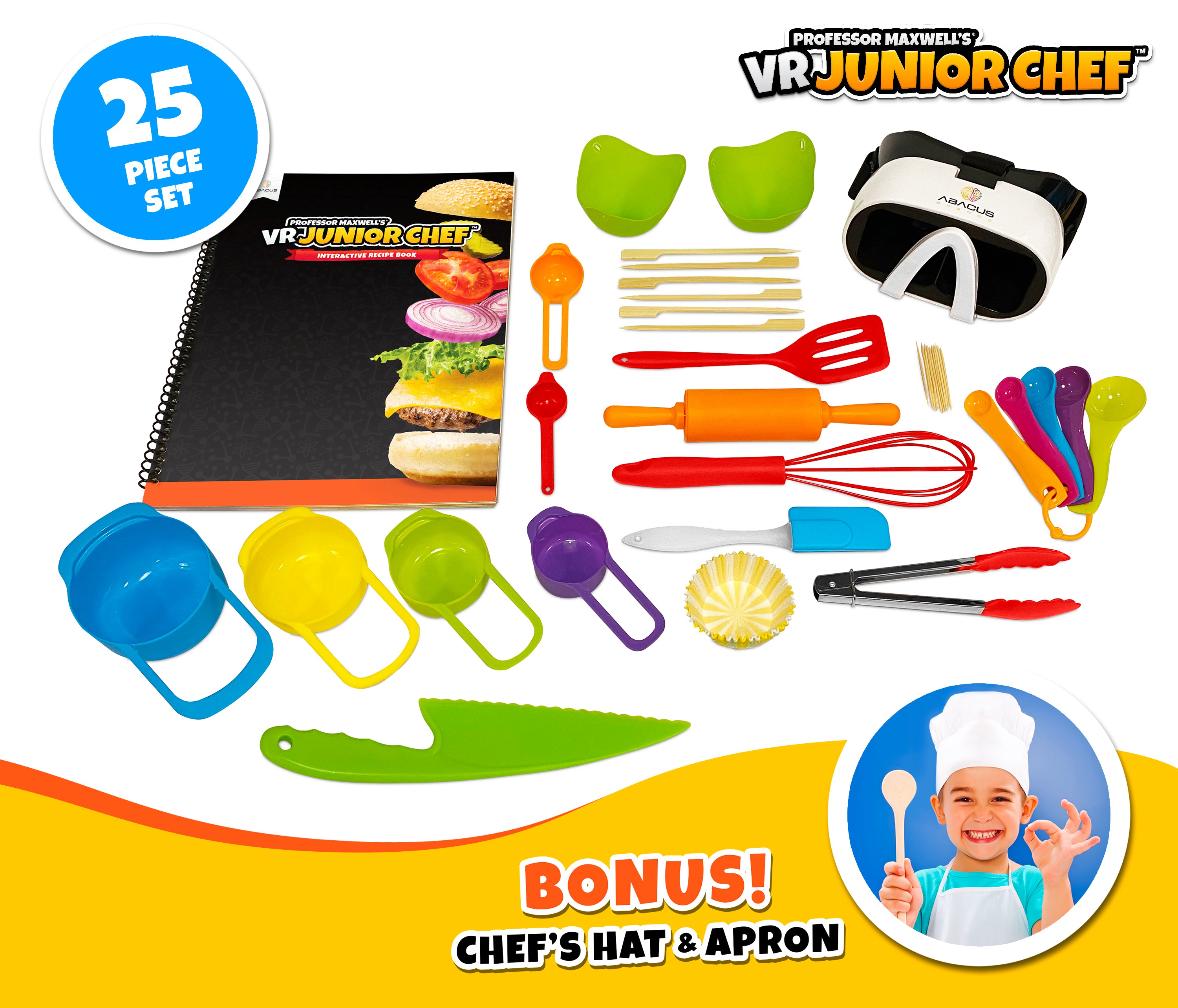 Professor Maxwell's Virtual Reality Cooking Kit for Kids - VR Junior Chef | Educational Food Science Kit