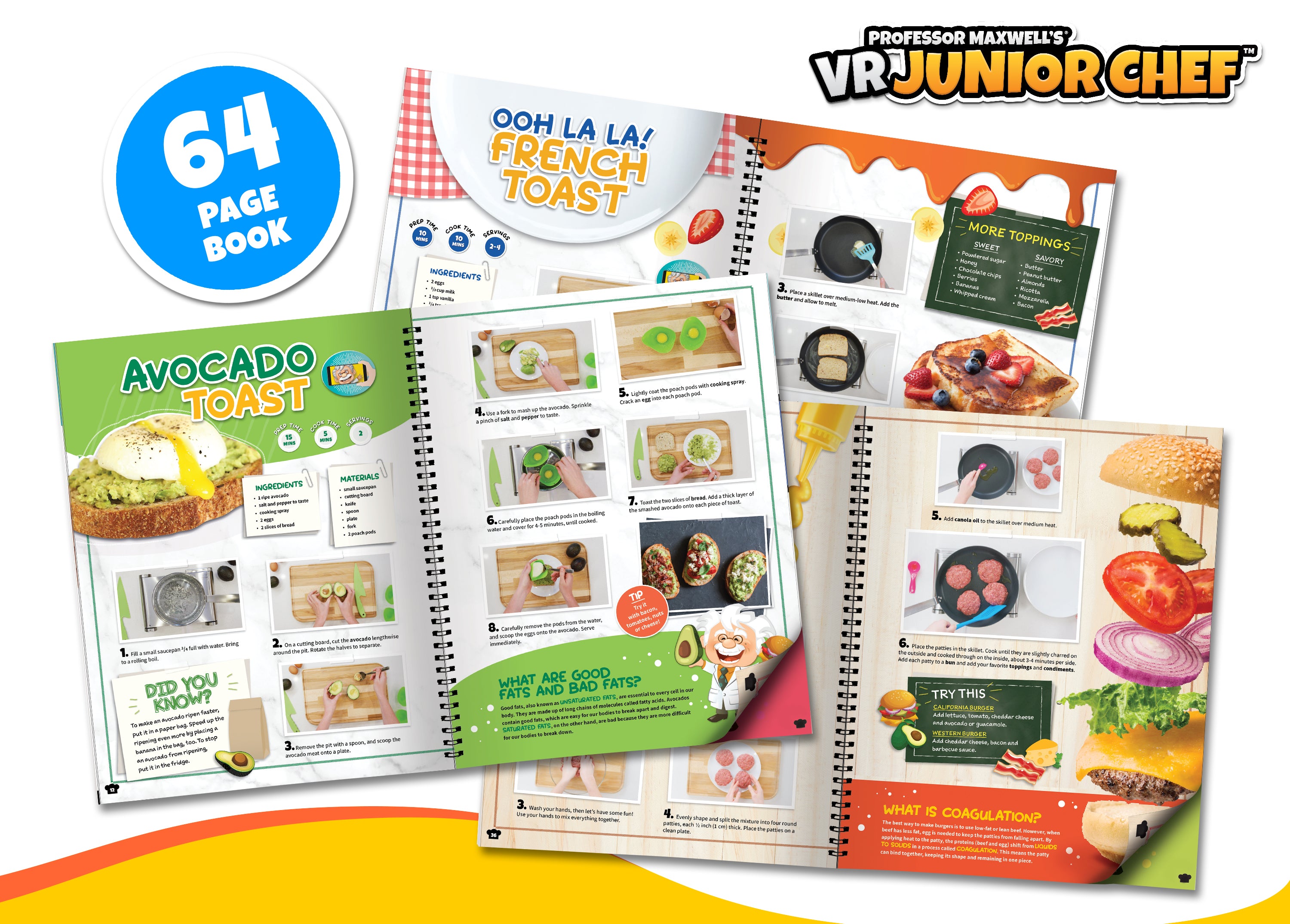 Professor Maxwell's Virtual Reality Cooking Kit for Kids - VR Junior Chef | Educational Food Science Kit