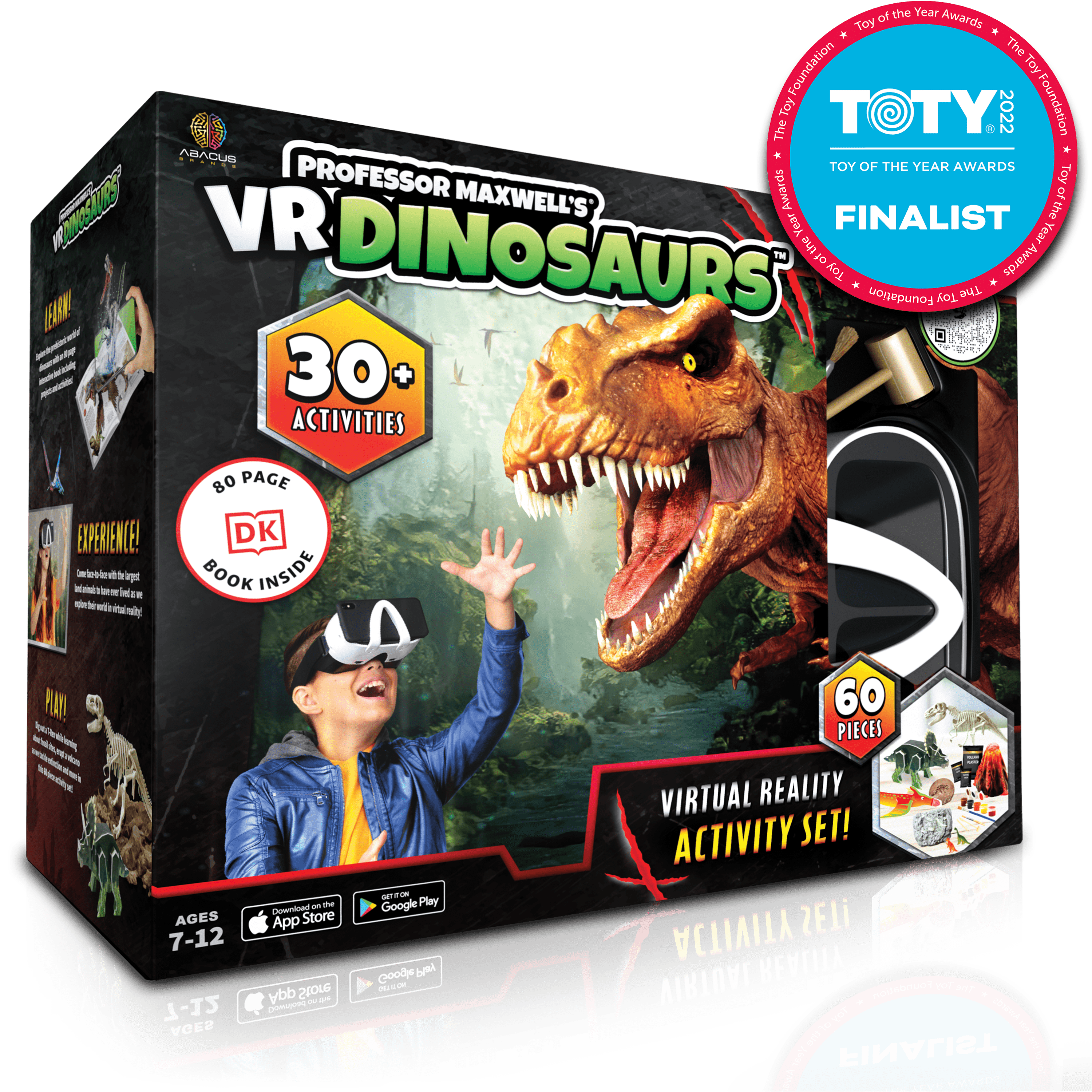 Professor Maxwell's Virtual Reality Dinosaur Activity Kit With DK Book - VR Dinosaurs