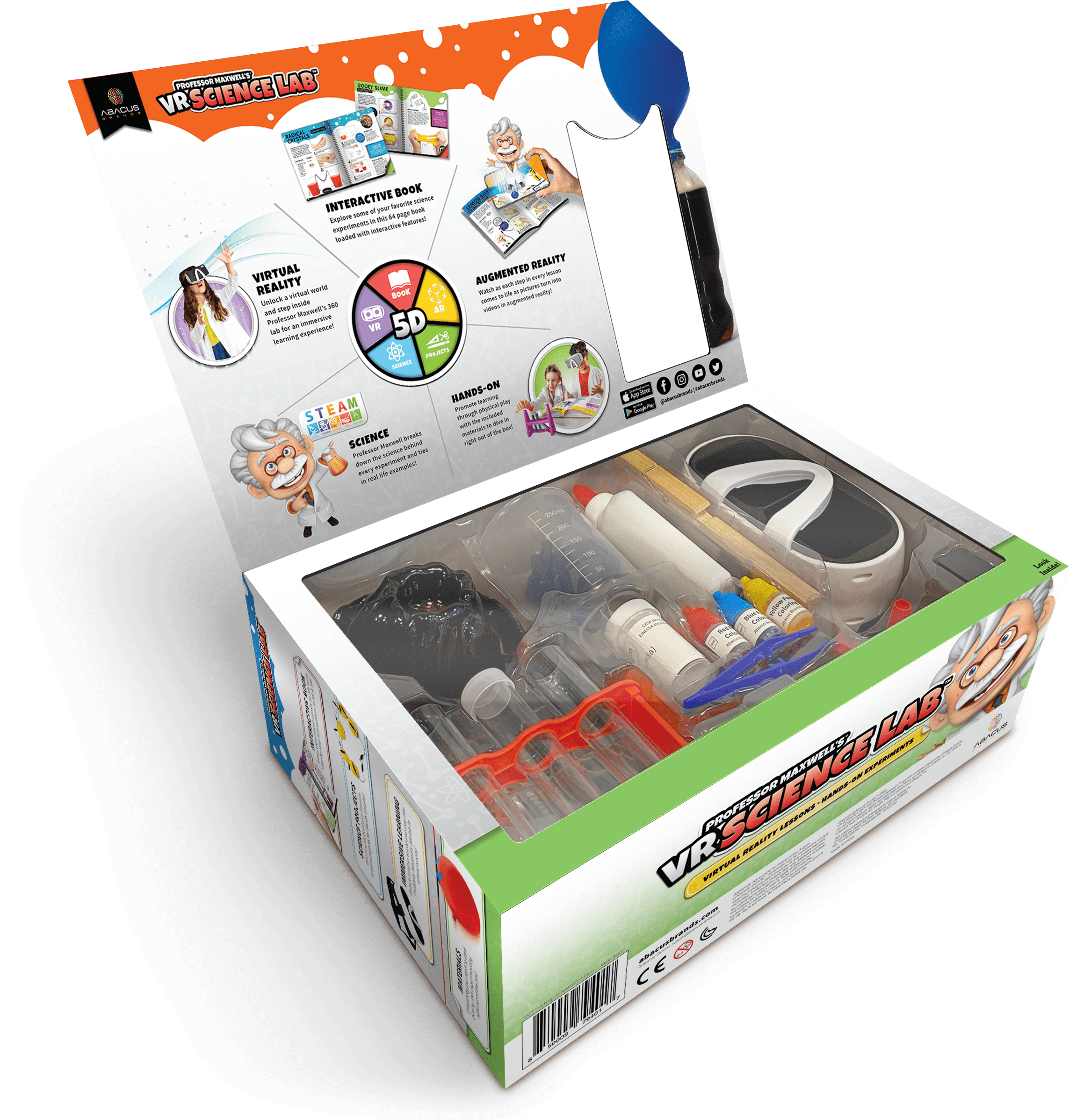 Professor Maxwell's Virtual Reality Science Kit for Kids - VR SCIENCE LAB | Educational Toy STEM