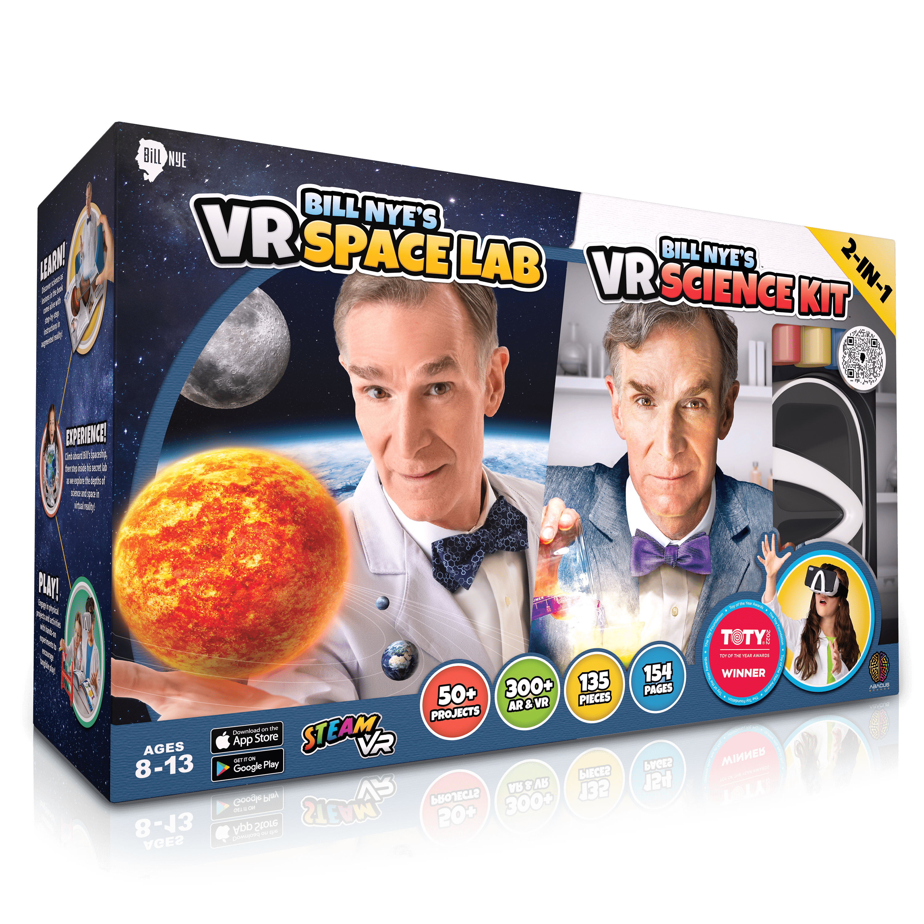 Bill Nye's Virtual Reality 2 in 1 Bundle Pack - VR Space Lab & Science Kit