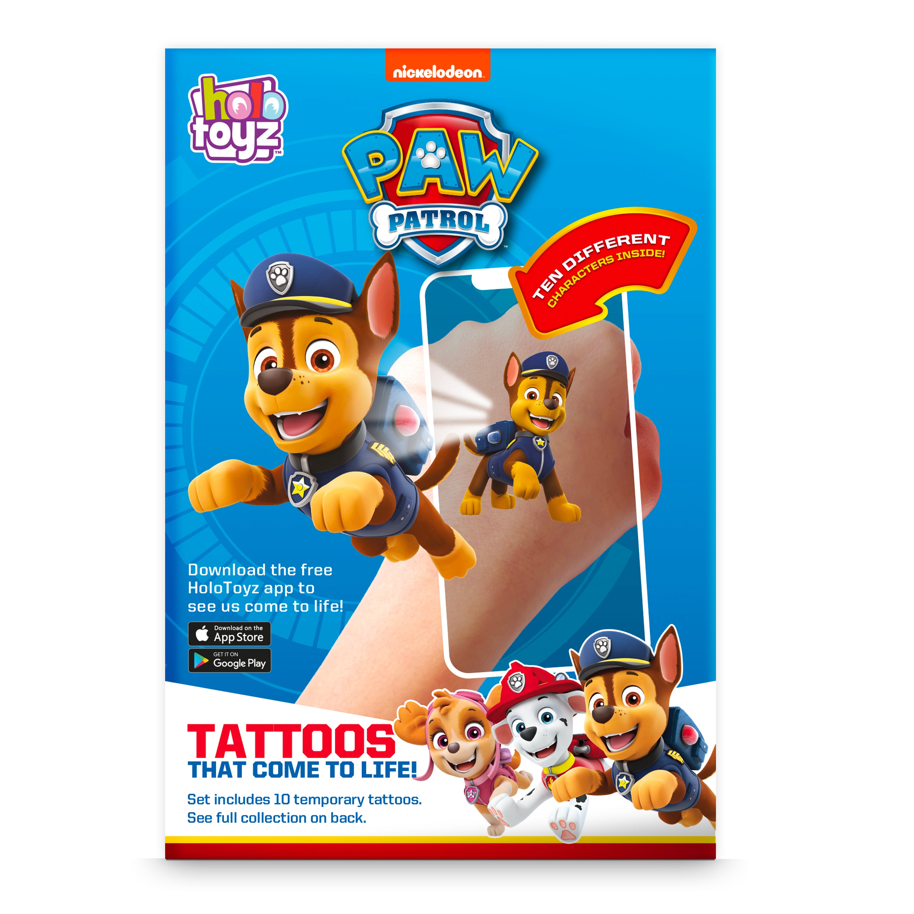 HoloToyz - PAW Patrol AR Tattoos