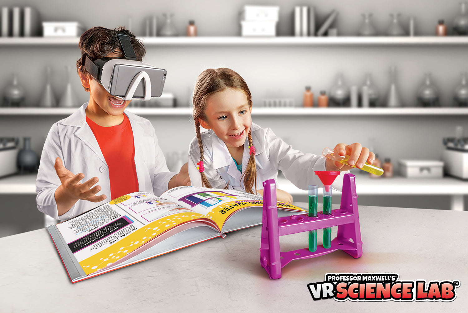 Professor Maxwell's Virtual Reality Science Kit for Kids - VR SCIENCE LAB | Educational Toy STEM