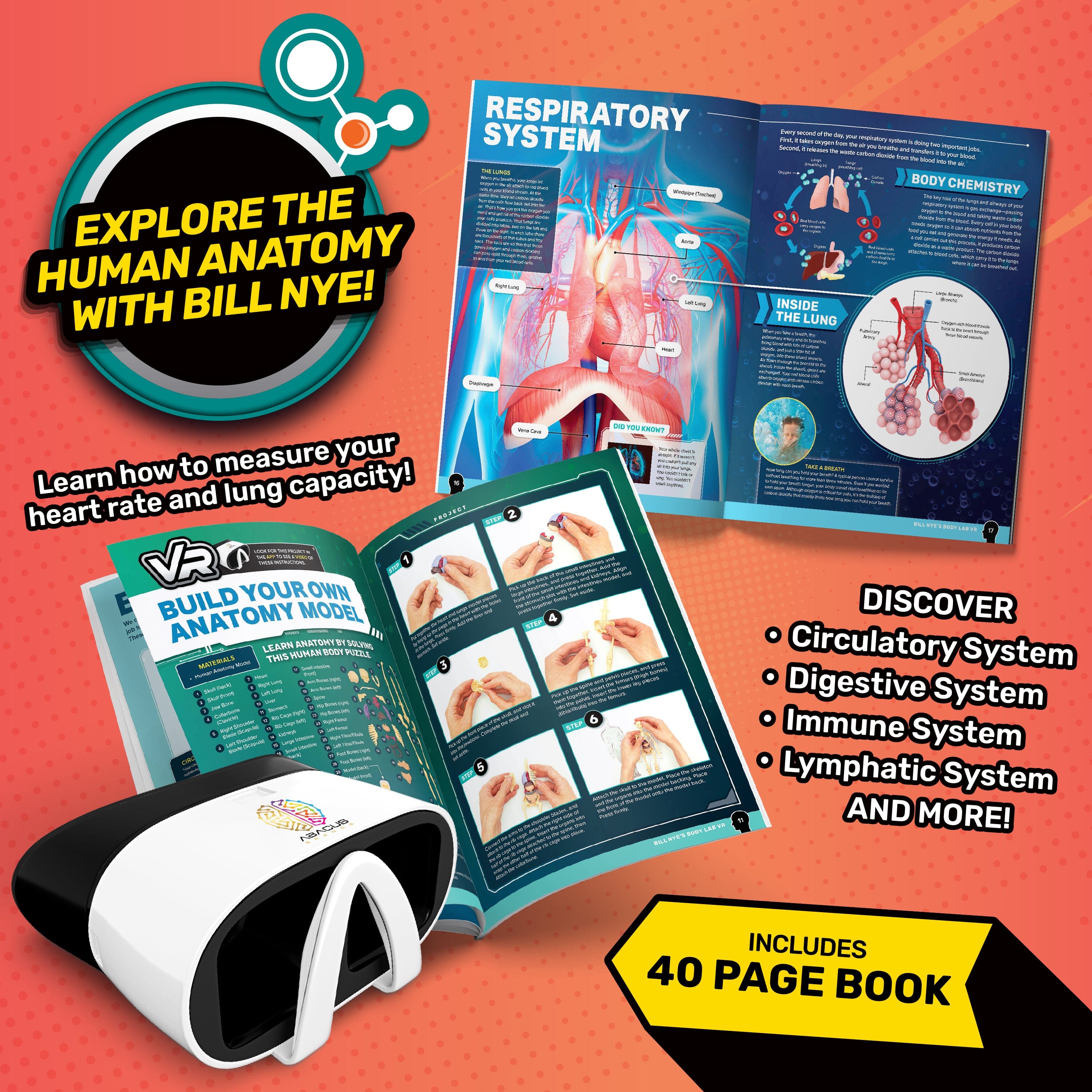Bill Nye's BODY LAB VR Activity Set Abacus Brands 