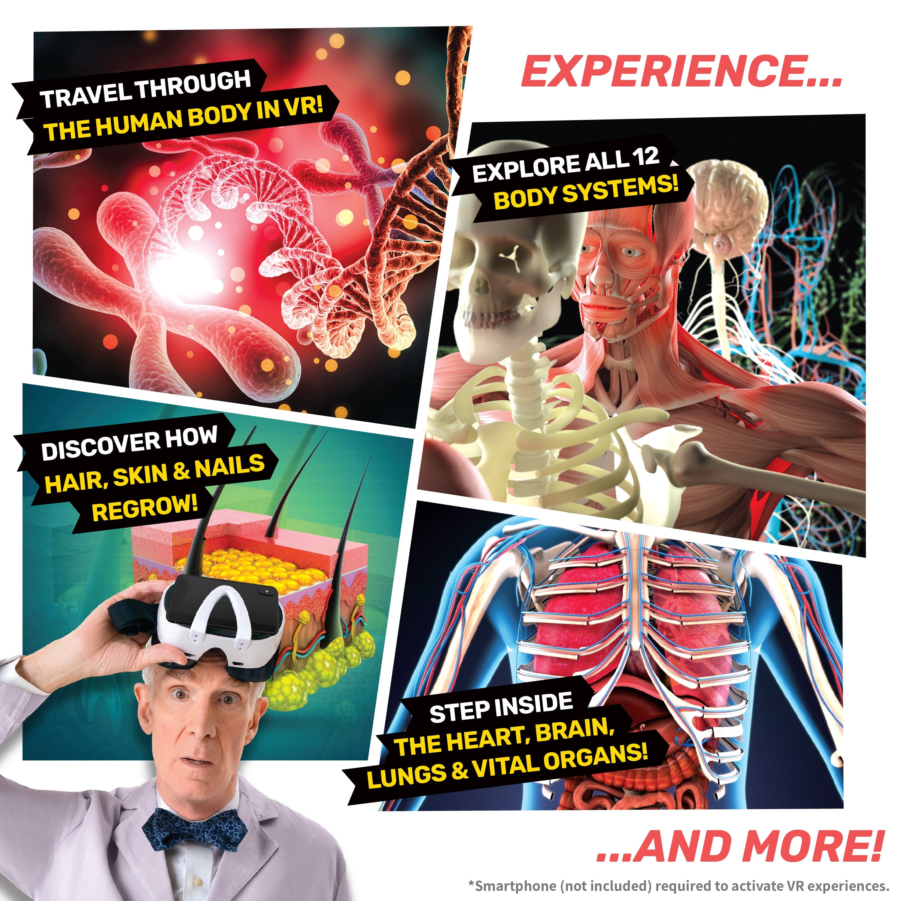 Bill Nye's BODY LAB VR Activity Set Abacus Brands 