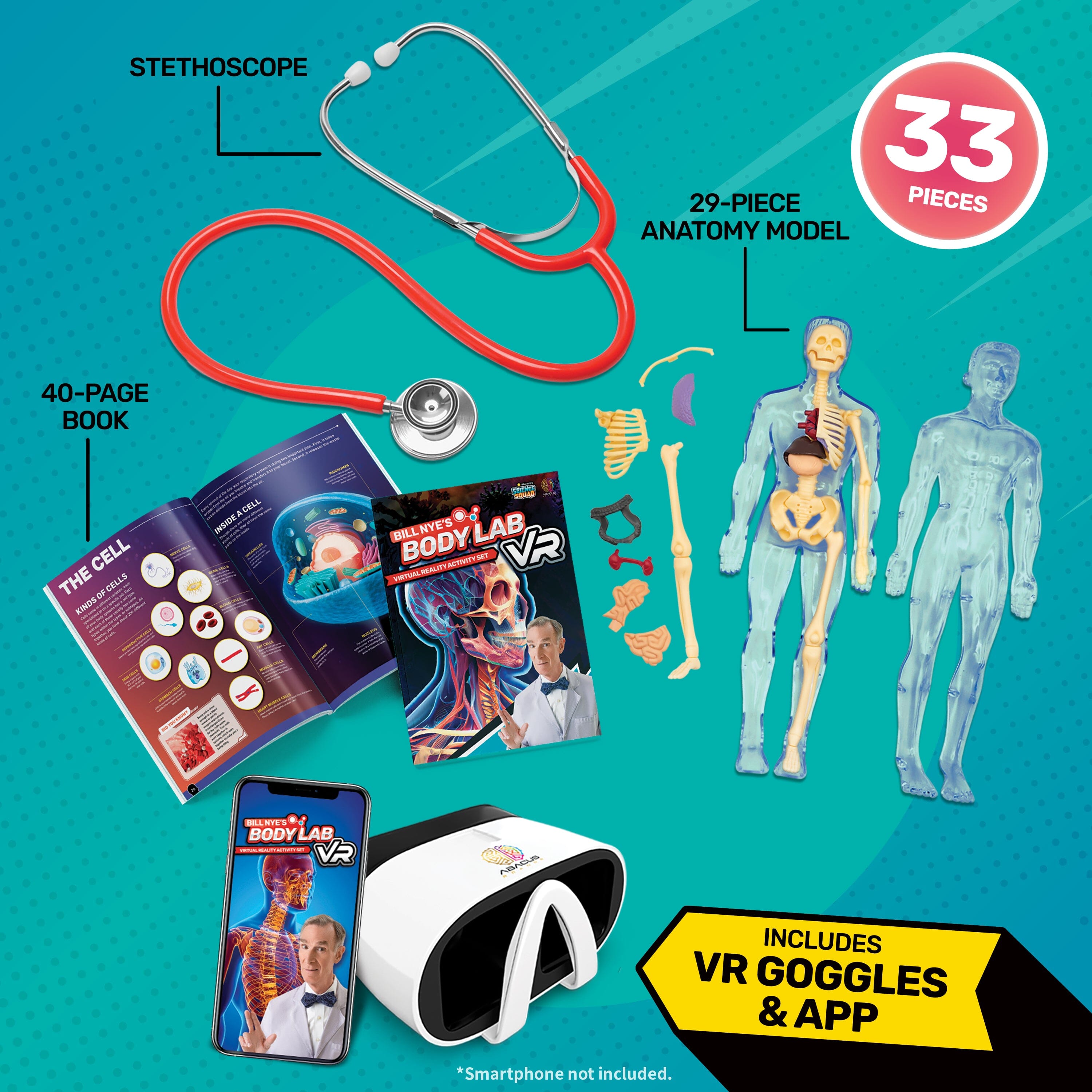 Bill Nye's BODY LAB VR Activity Set Abacus Brands 