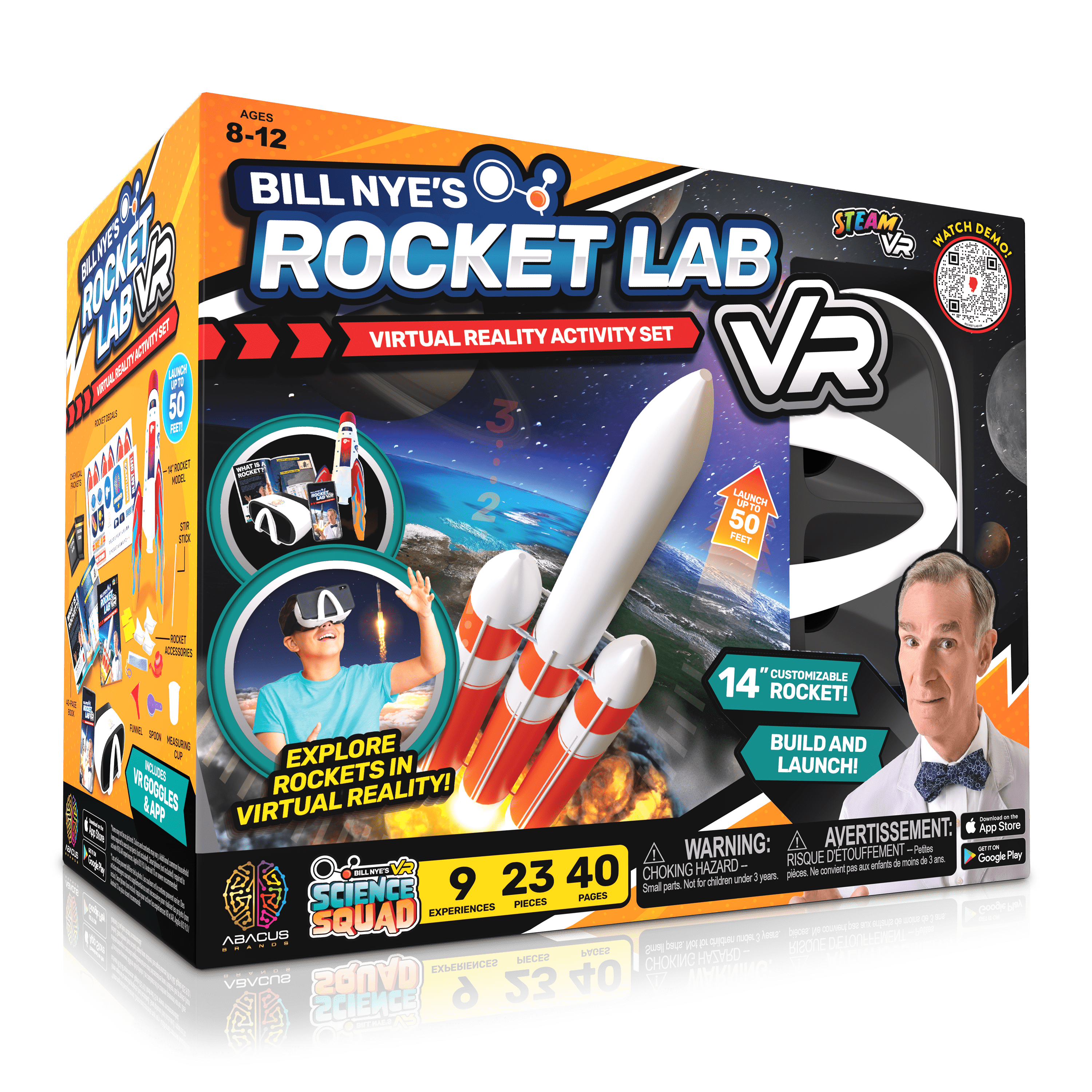 Bill Nye's ROCKET LAB VR Rocket Science Kit Abacus Brands 