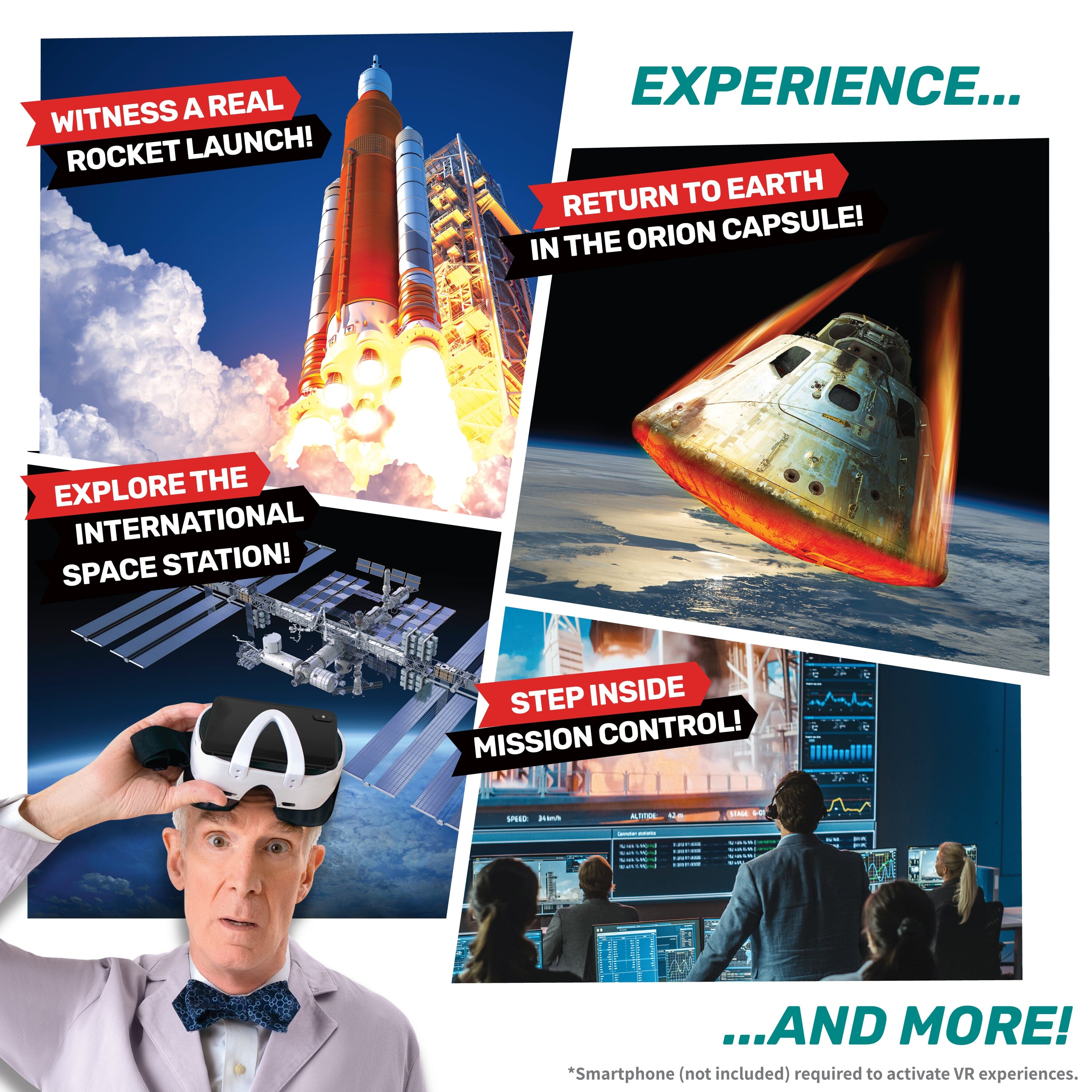 Bill Nye's ROCKET LAB VR Rocket Science Kit Abacus Brands 