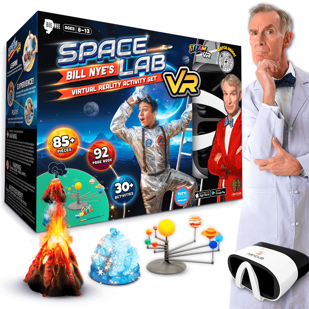 Bill Nye's Space Lab VR Science Activity Kit For Kids Abacus Brands | Virtual Reality Educational Toys and Science Kits for Kids 