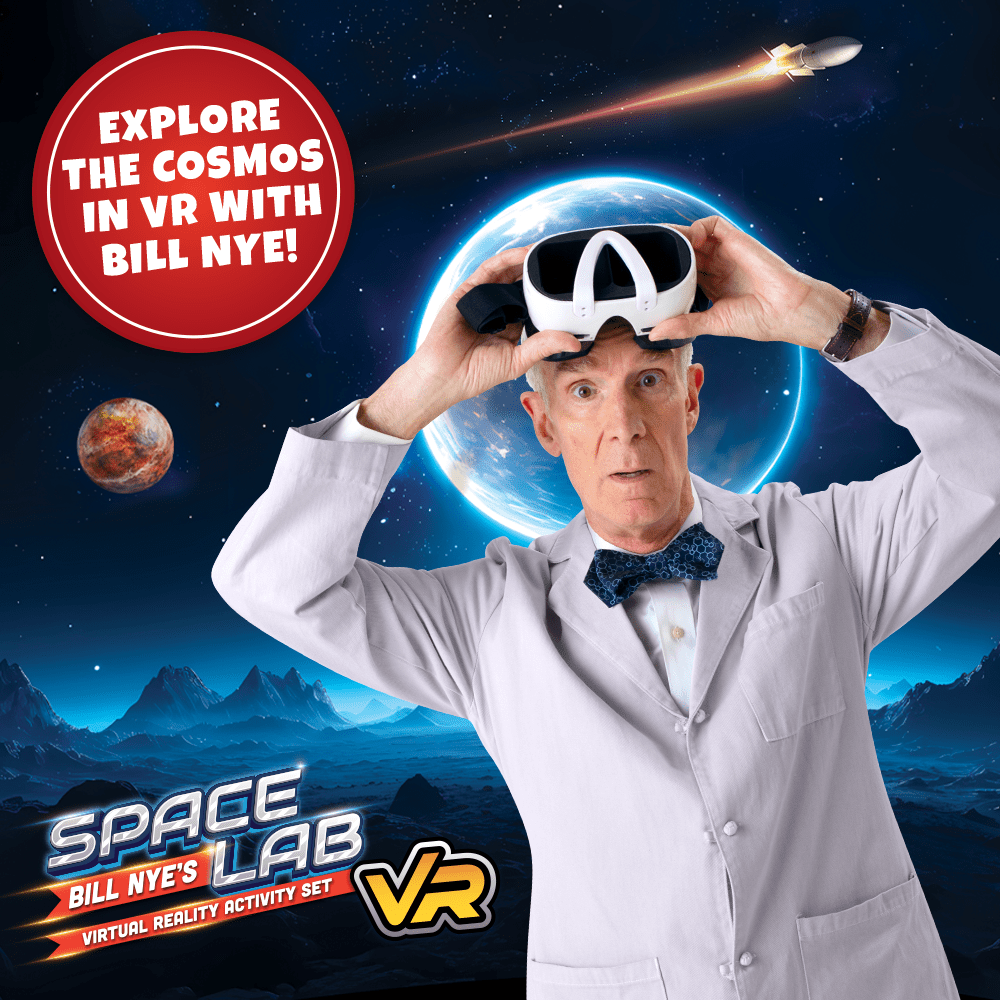 Bill Nye's Space Lab VR Science Activity Kit For Kids Abacus Brands | Virtual Reality Educational Toys and Science Kits for Kids 