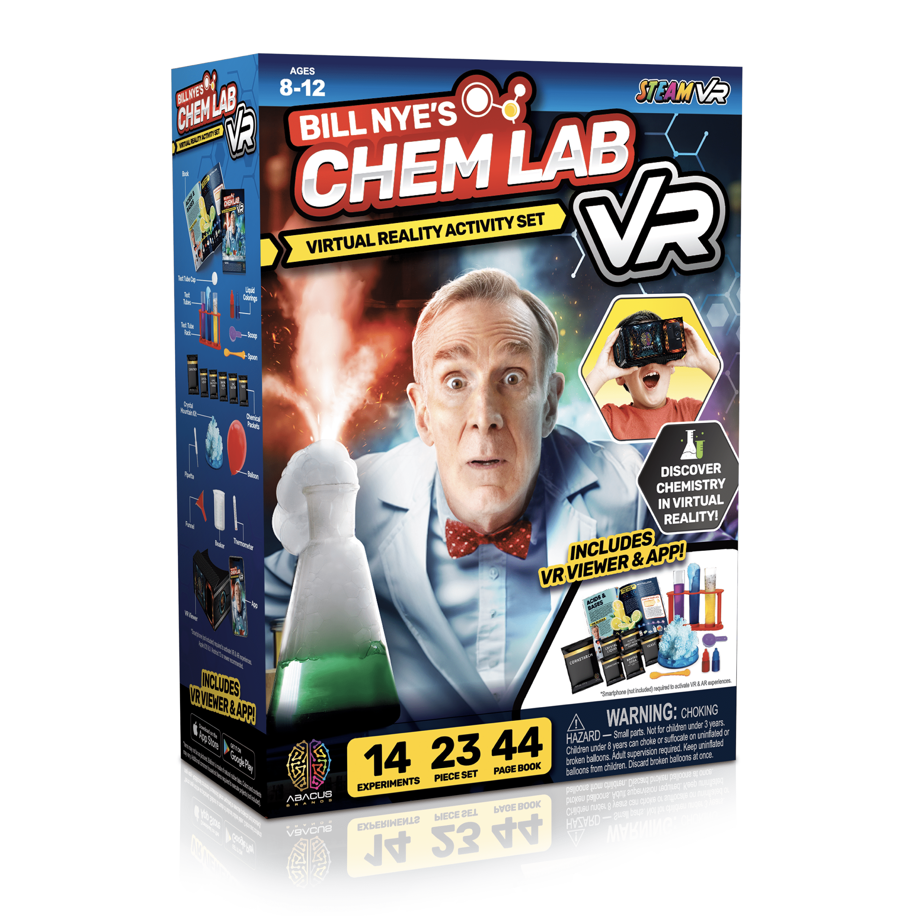 Bill Nye's Virtual Reality Chemistry Kit - CHEM LAB VR Abacus Brands 