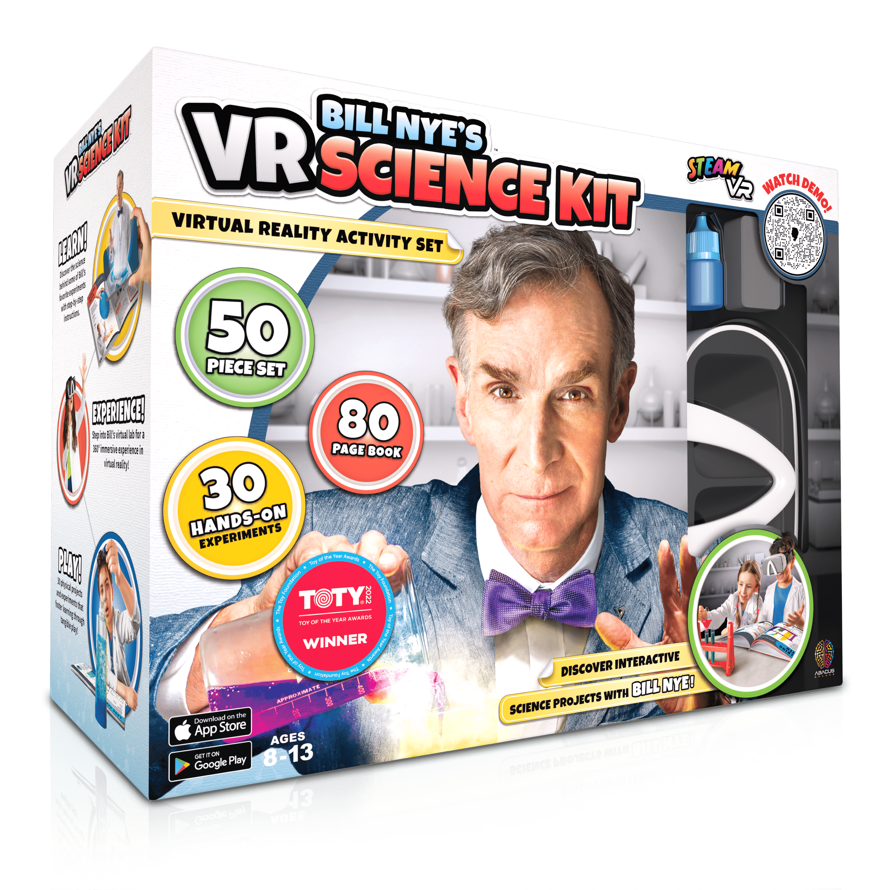 Bill Nye's Virtual Reality Science Kit For Kids - VR Science Kit Abacus Brands 