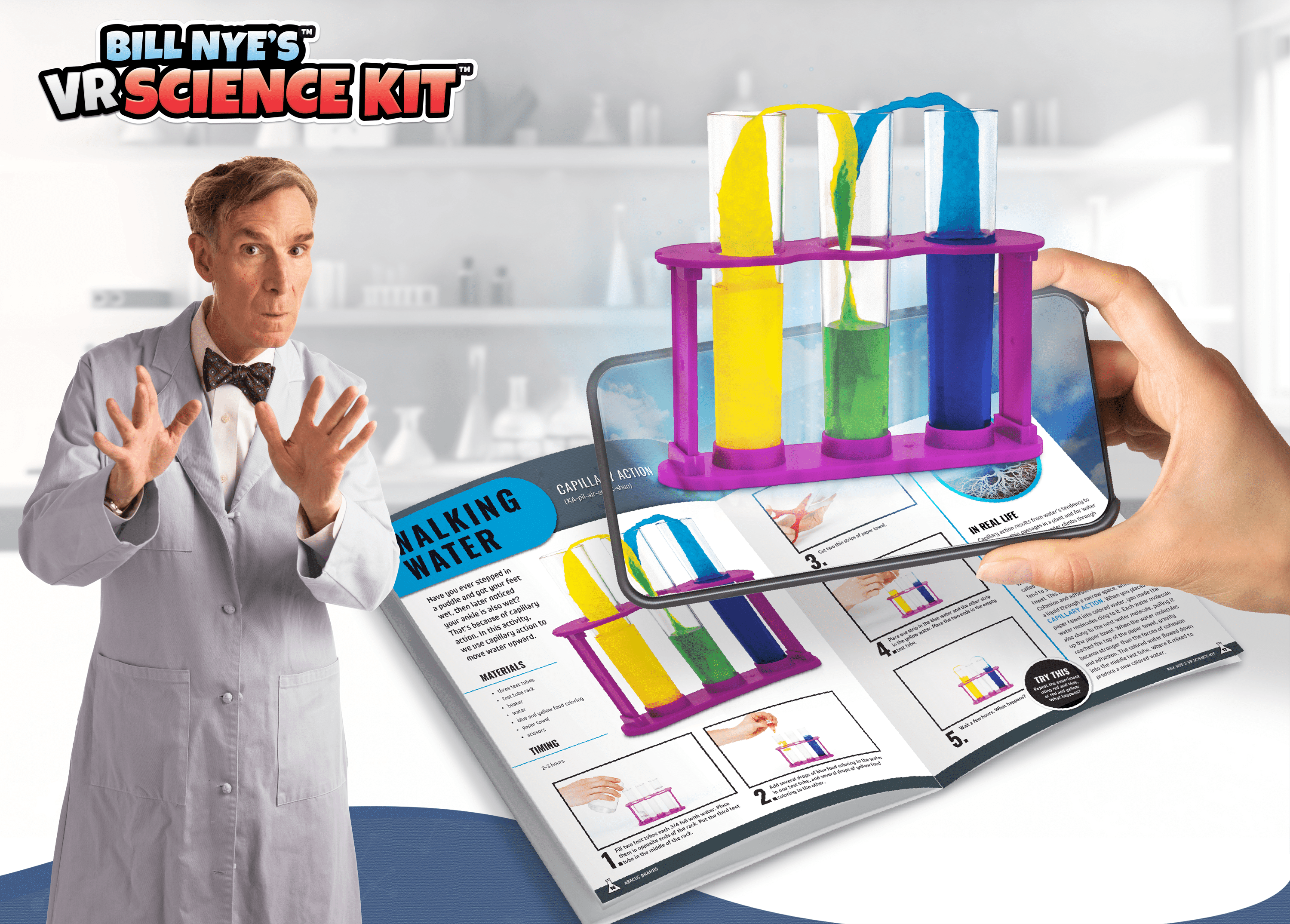 Bill Nye's Virtual Reality Science Kit For Kids - VR Science Kit Abacus Brands 