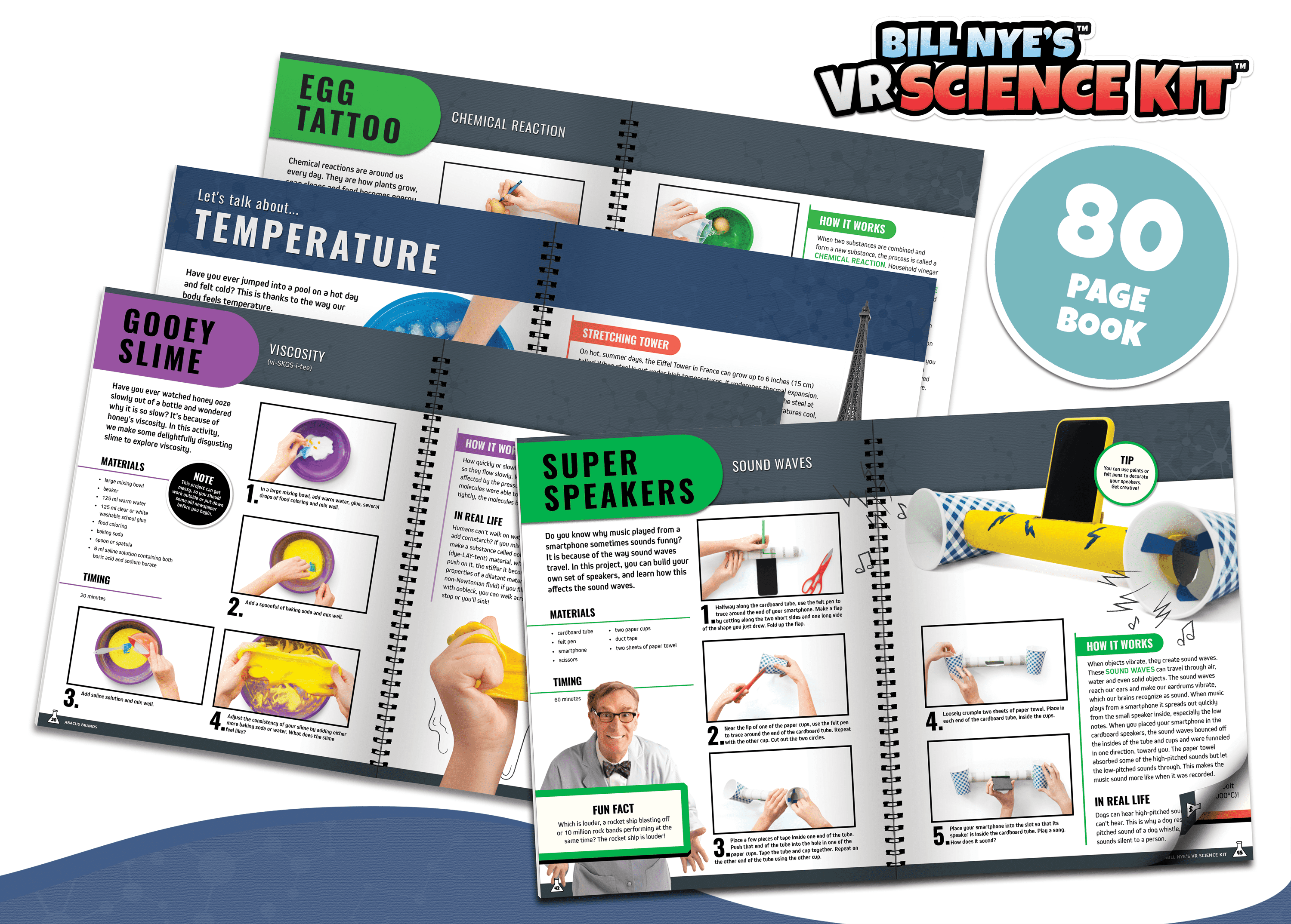 Bill Nye's Virtual Reality Science Kit For Kids - VR Science Kit Abacus Brands 
