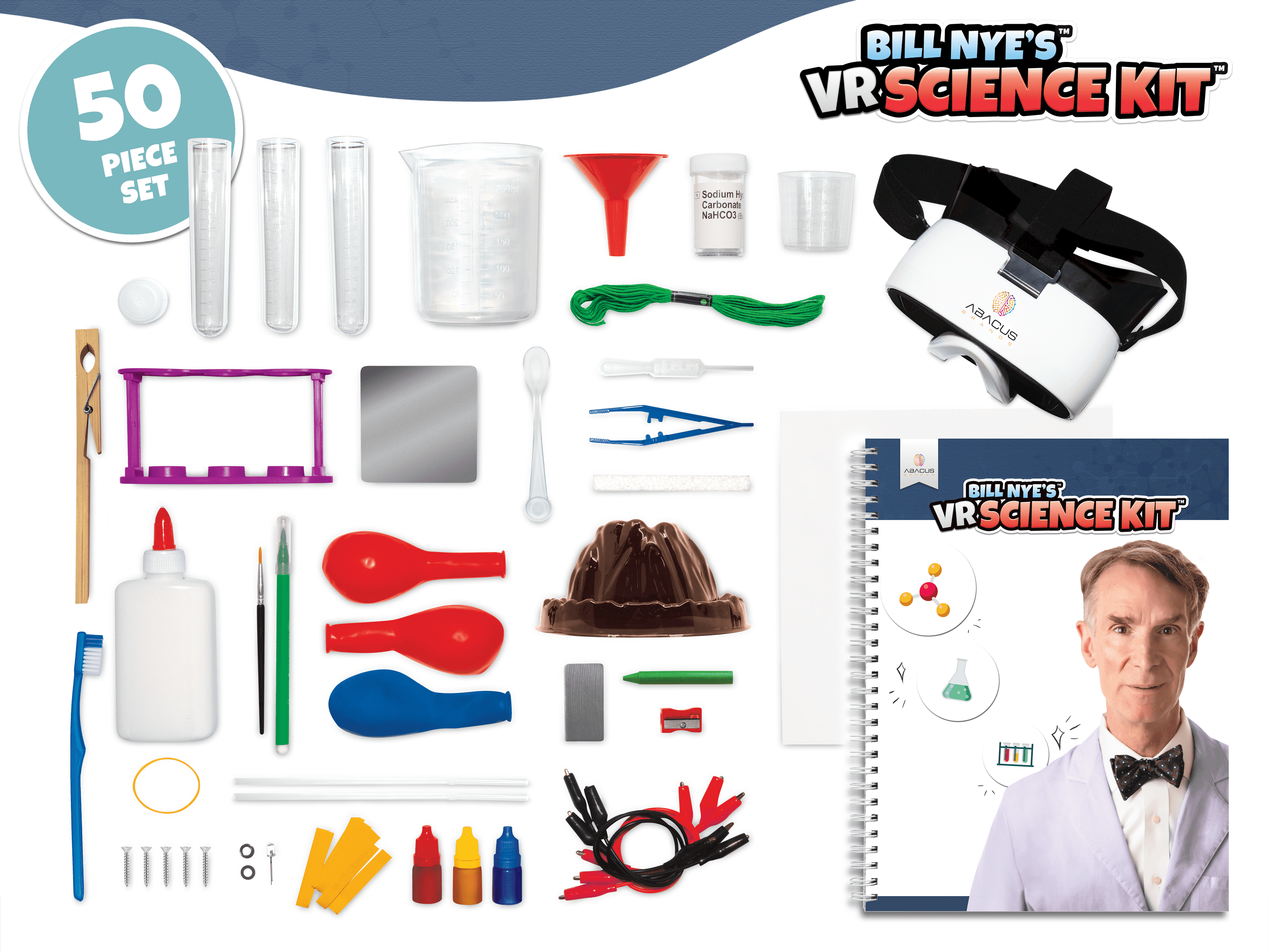 Bill Nye's Virtual Reality Science Kit For Kids - VR Science Kit Abacus Brands 