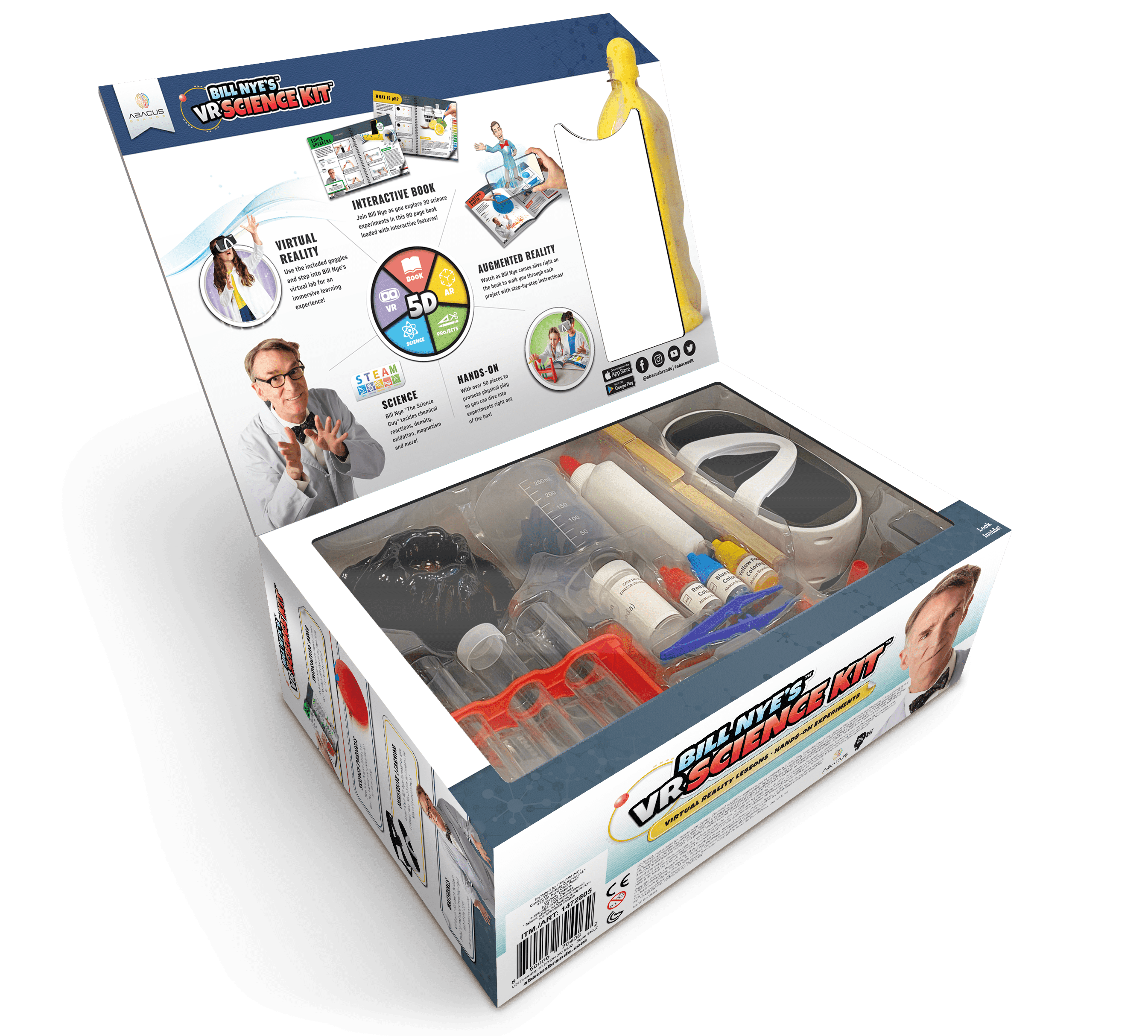 Bill Nye's Virtual Reality Science Kit For Kids - VR Science Kit Abacus Brands 