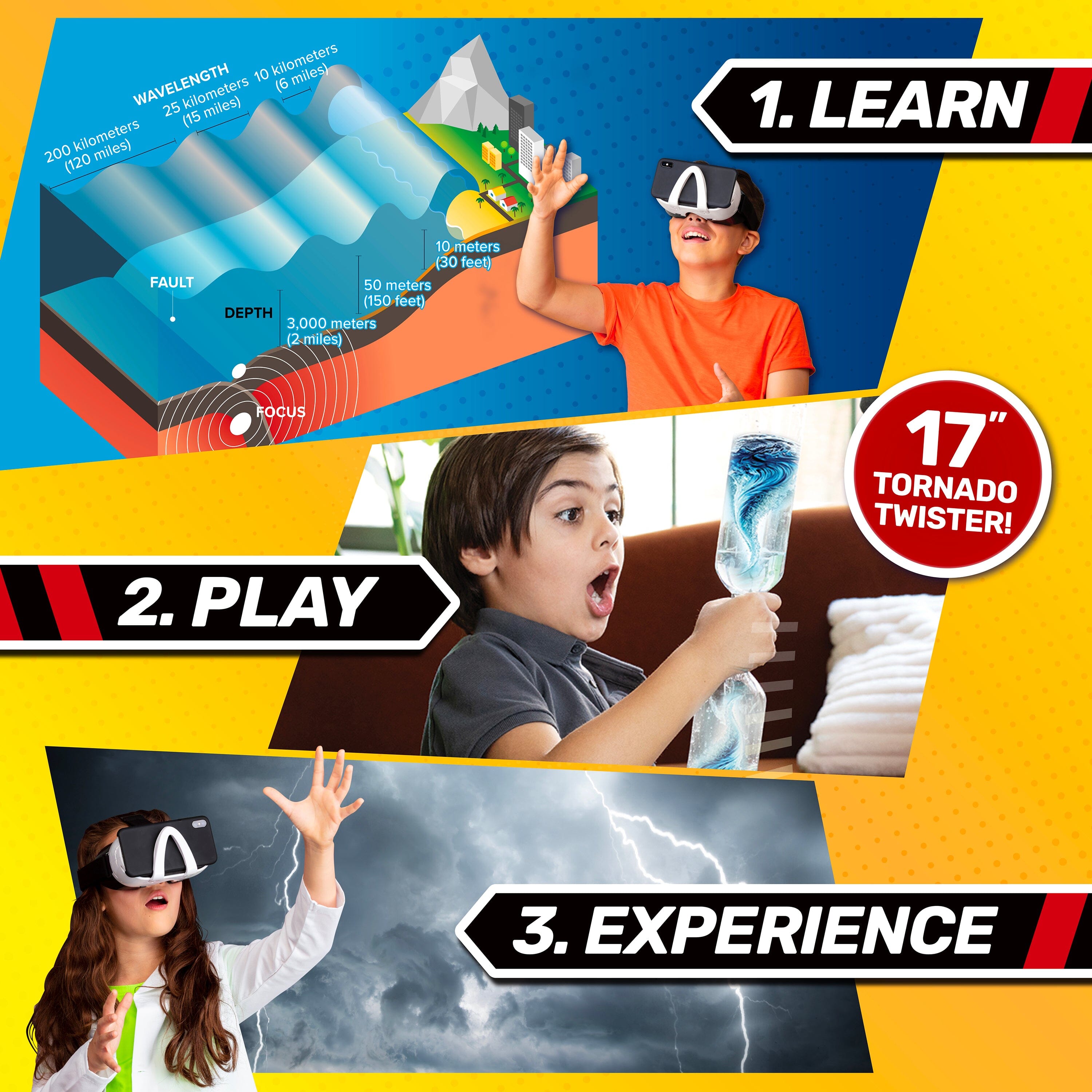 Bill Nye's Virtual Reality Weather Kit XTREME WEATHER LAB VR Abacus Brands 
