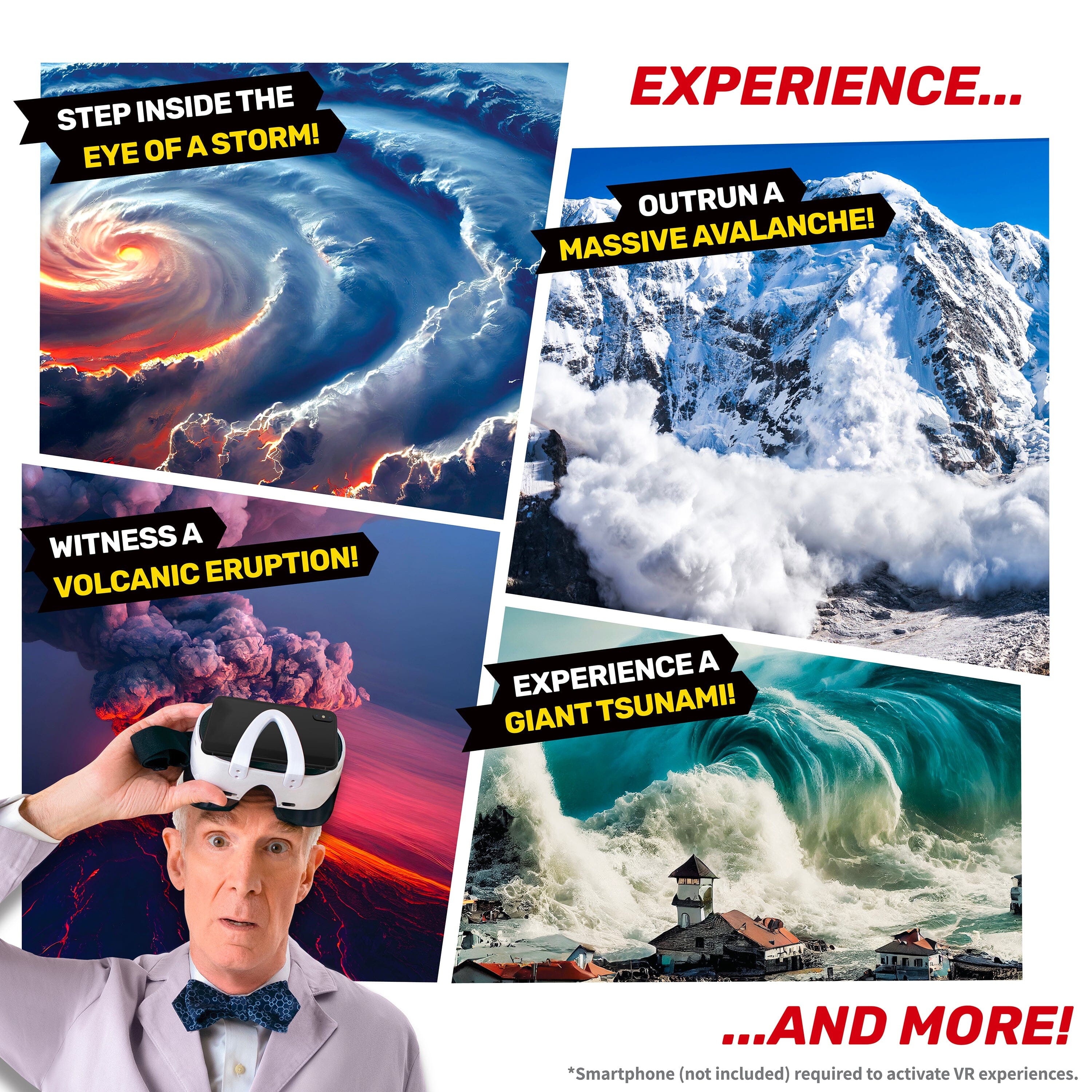 Bill Nye's Virtual Reality Weather Kit XTREME WEATHER LAB VR Abacus Brands 