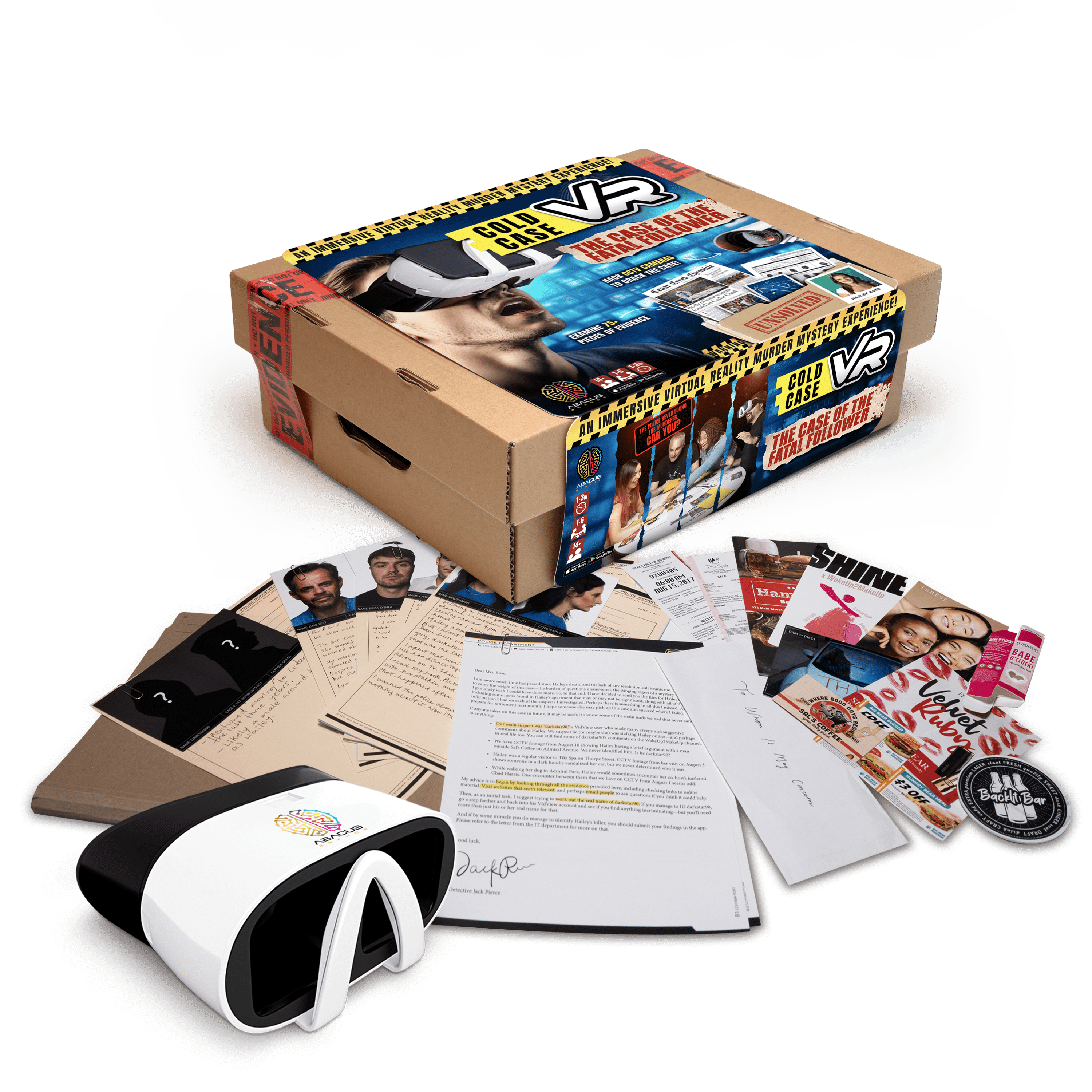 COLD CASE VR - The Case of the Fatal Follower Abacus Brands | Virtual Reality Educational Toys and Science Kits for Kids 