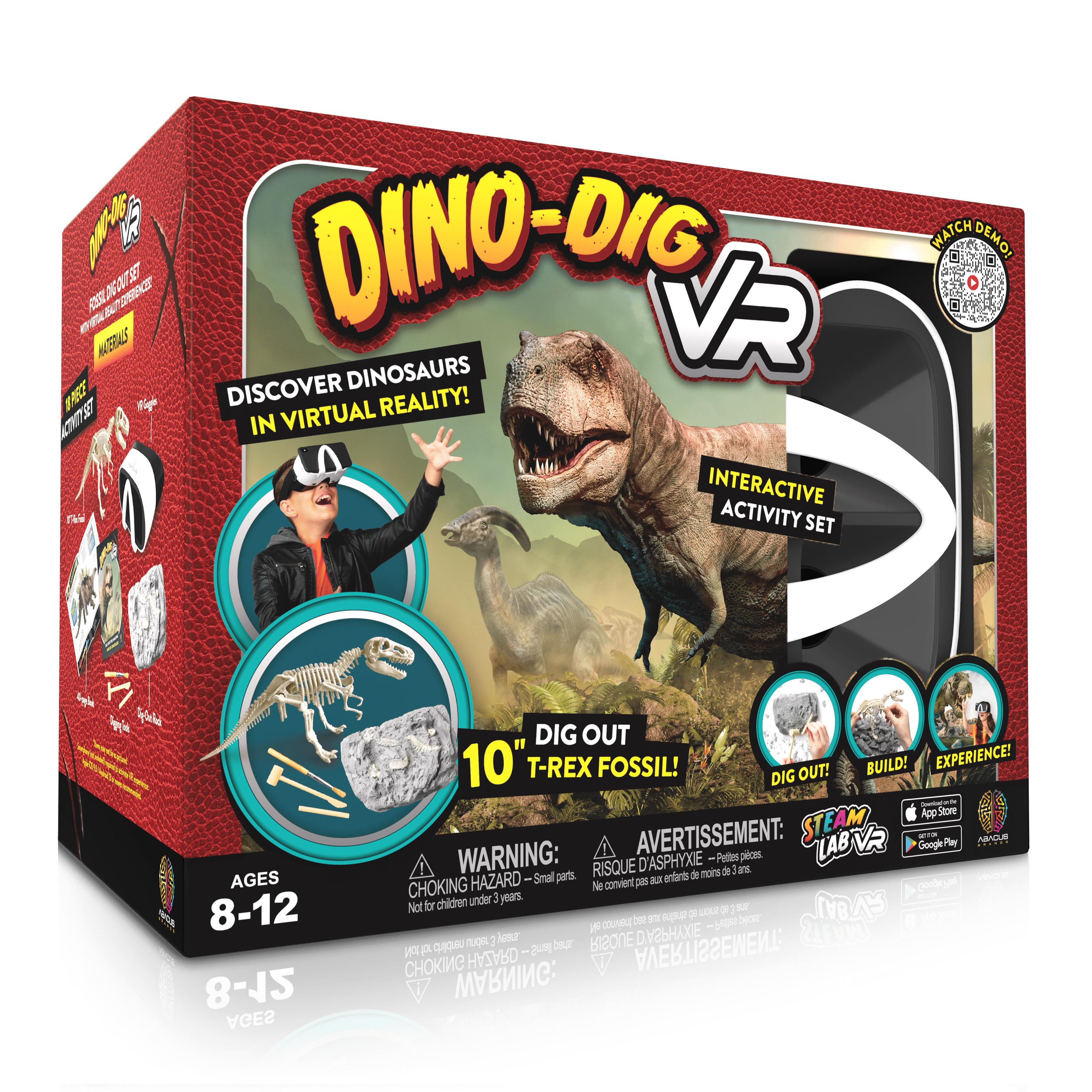 Dino-Dig VR - Abacus Brands Virtual Reality STEM Toys Abacus Brands | Virtual Reality Educational Toys and Science Kits for Kids 