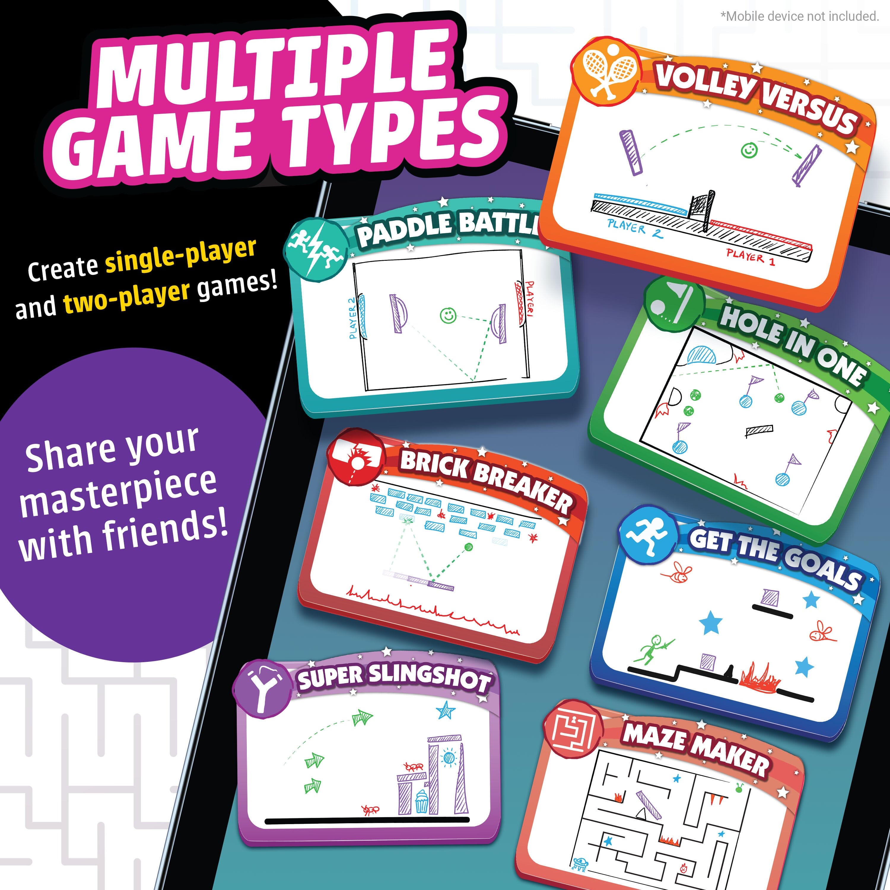 Draw Your Own Games! - Pixicade! Abacus Brands | Virtual Reality Educational Toys and Science Kits for Kids 