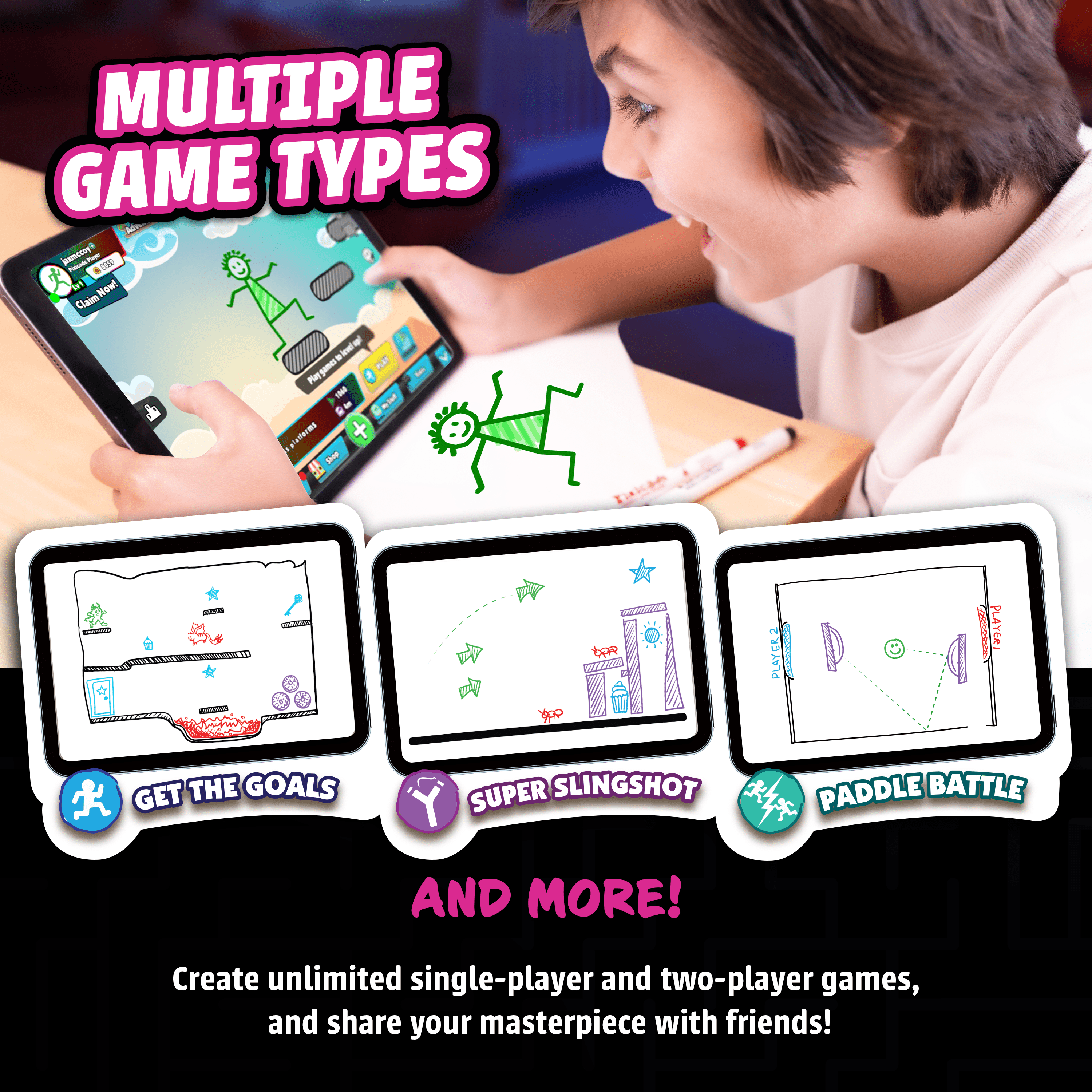 Draw Your Own Games! - Pixicade+ Abacus Brands | Virtual Reality Educational Toys and Science Kits for Kids 
