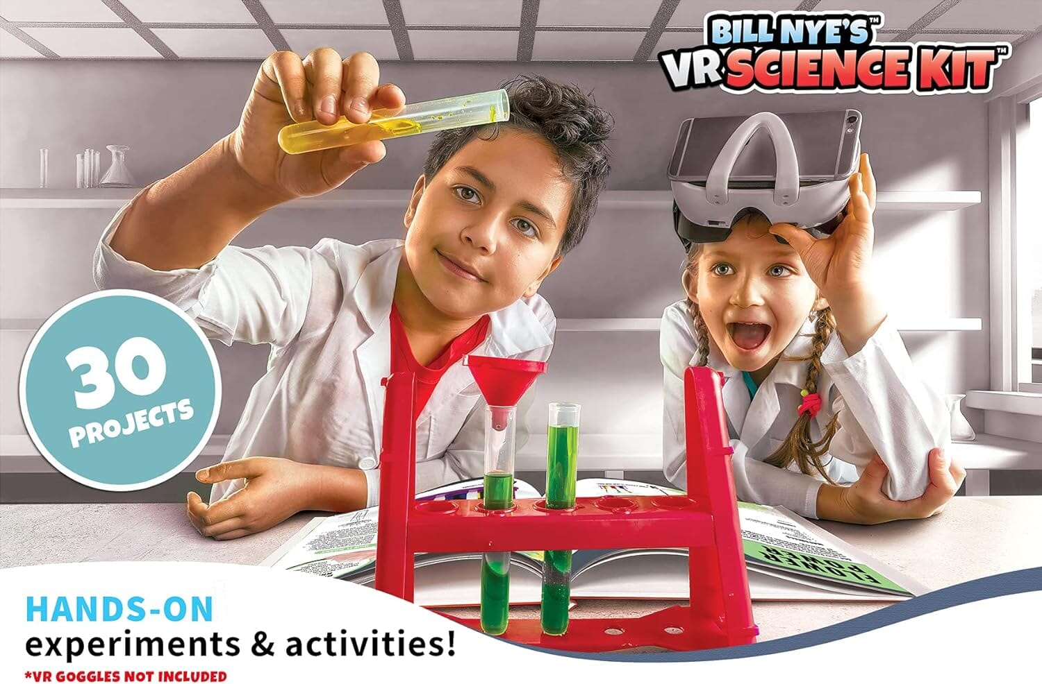 Expansion Pack (NO GOGGLES) Bill Nye's: - VR Science Kit Abacus Brands 