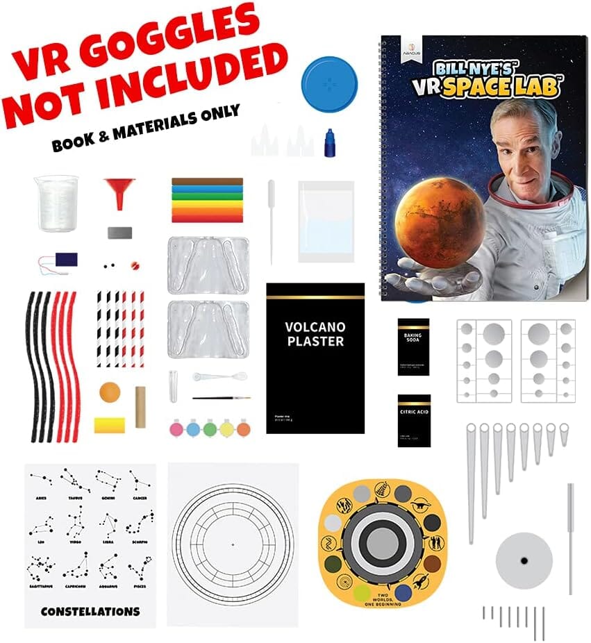 Expansion Pack (NO GOGGLES) Bill Nye's: - VR Space Lab Abacus Brands | Virtual Reality Educational Toys and Science Kits for Kids 