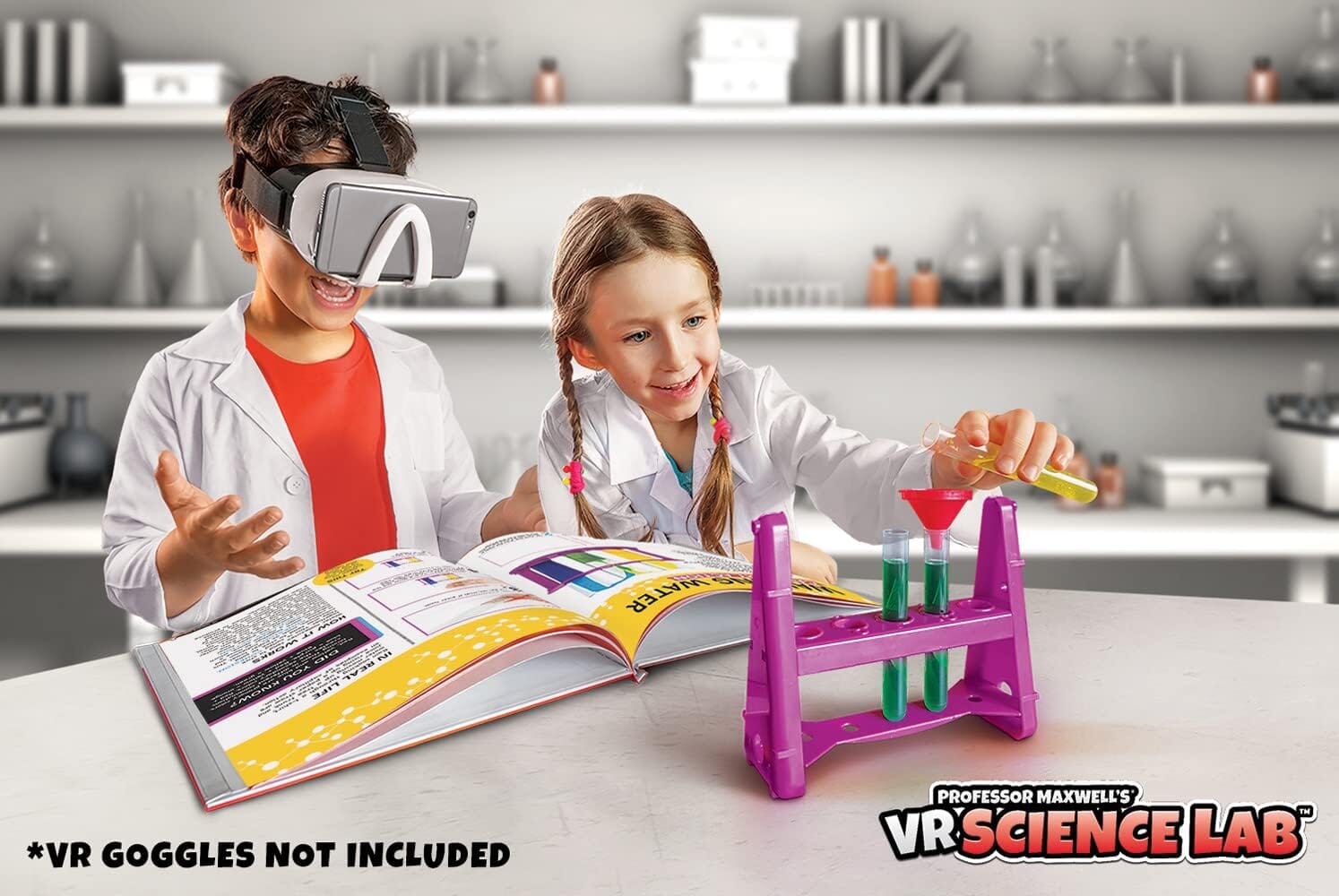 Expansion Pack (NO GOGGLES) Professor Maxwell's: - VR Science Lab Abacus Brands 