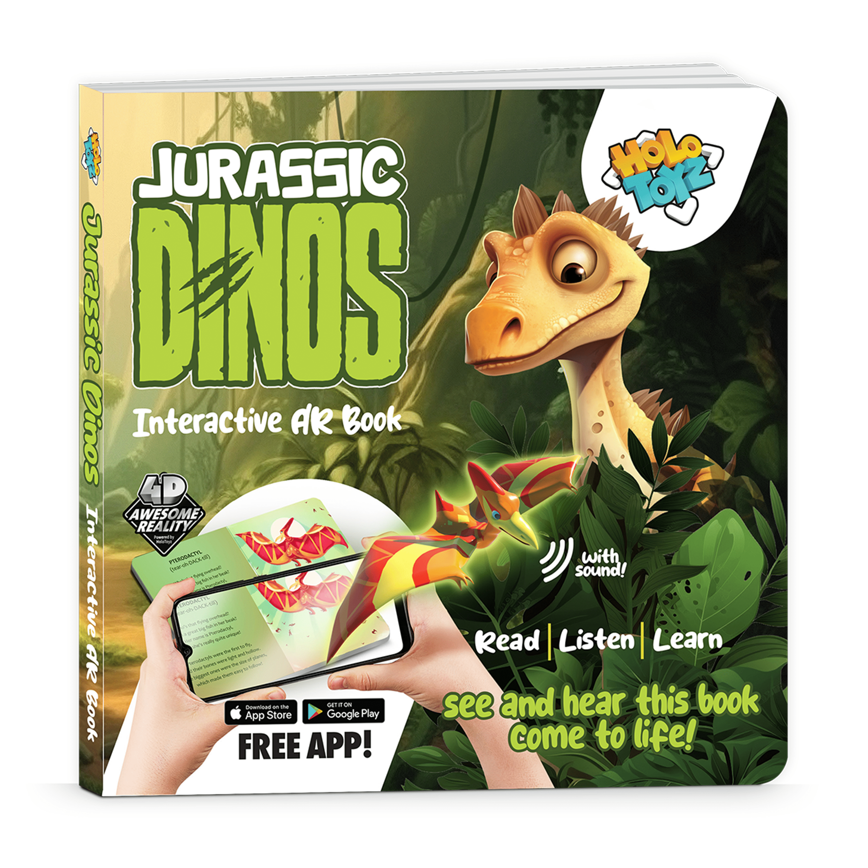 HoloToyz - Jurassic Dinos AR Book Abacus Brands 