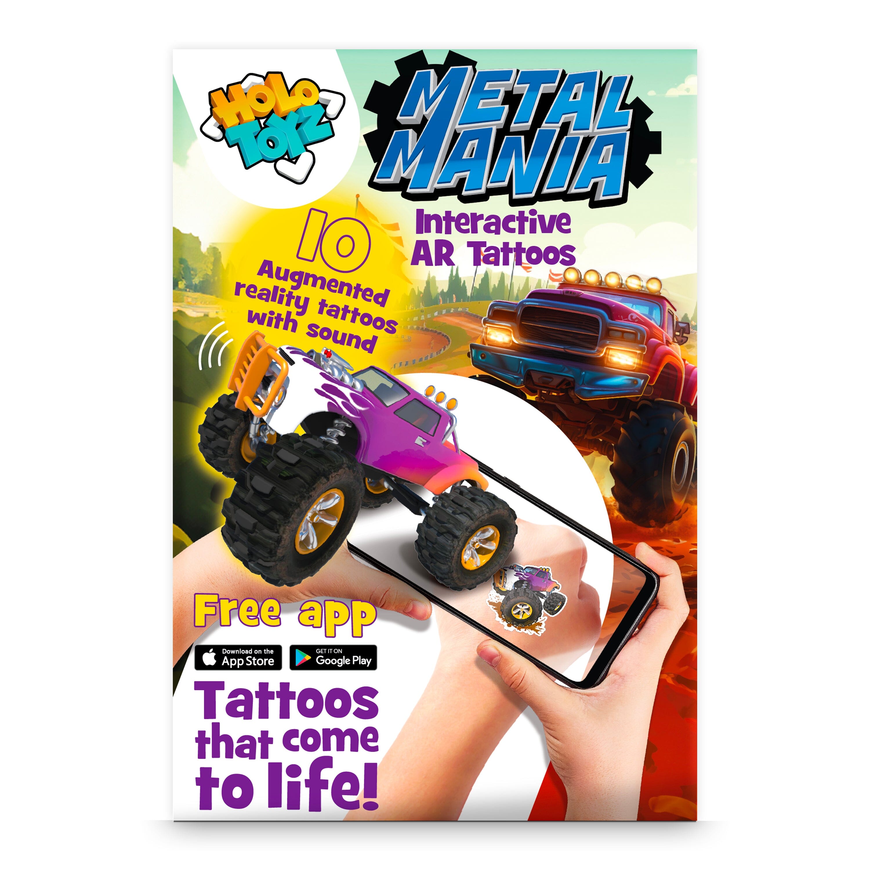 HoloToyz - Metal Mania AR Tattoos Abacus Brands 