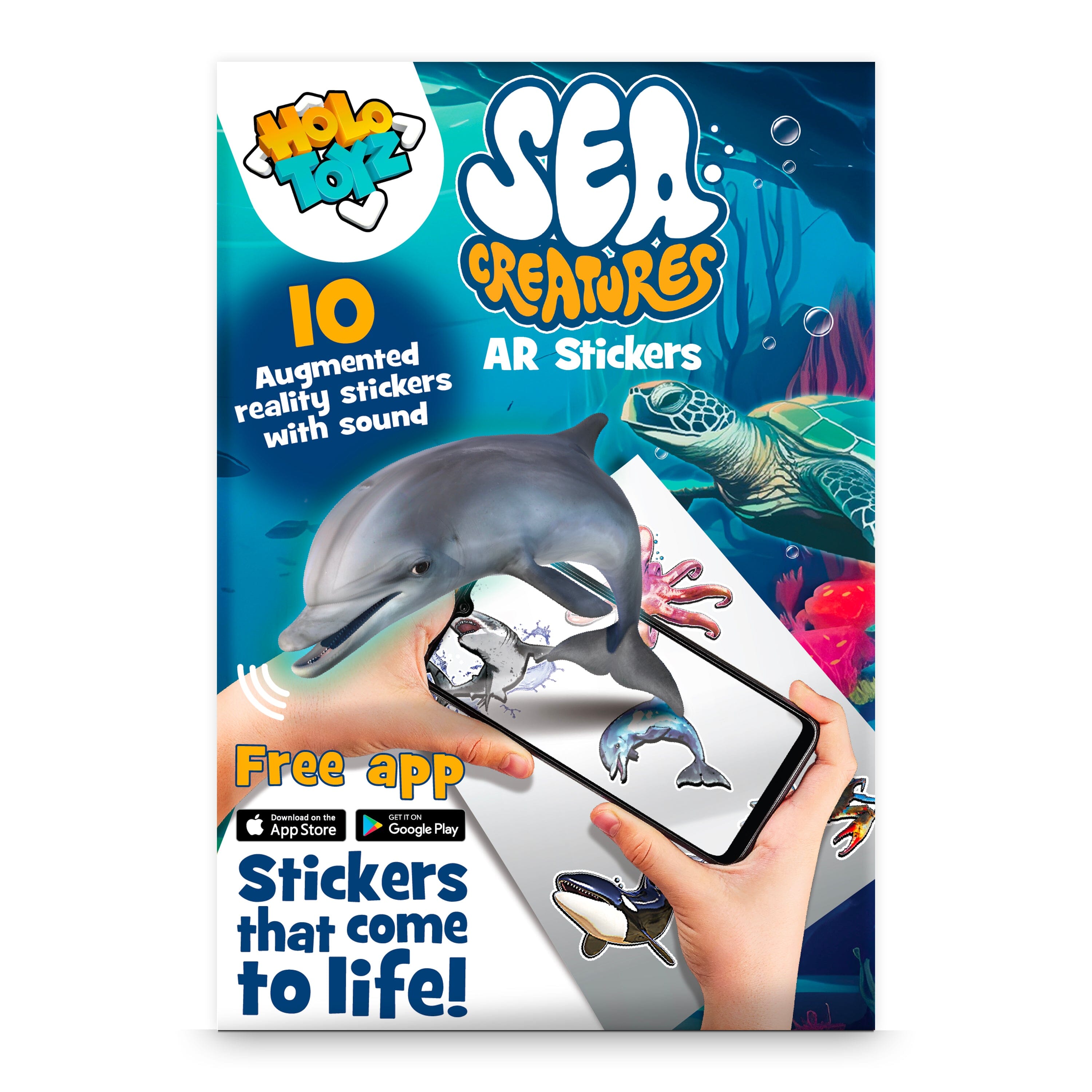 HoloToyz - Sea Creatures AR Stickers Abacus Brands 