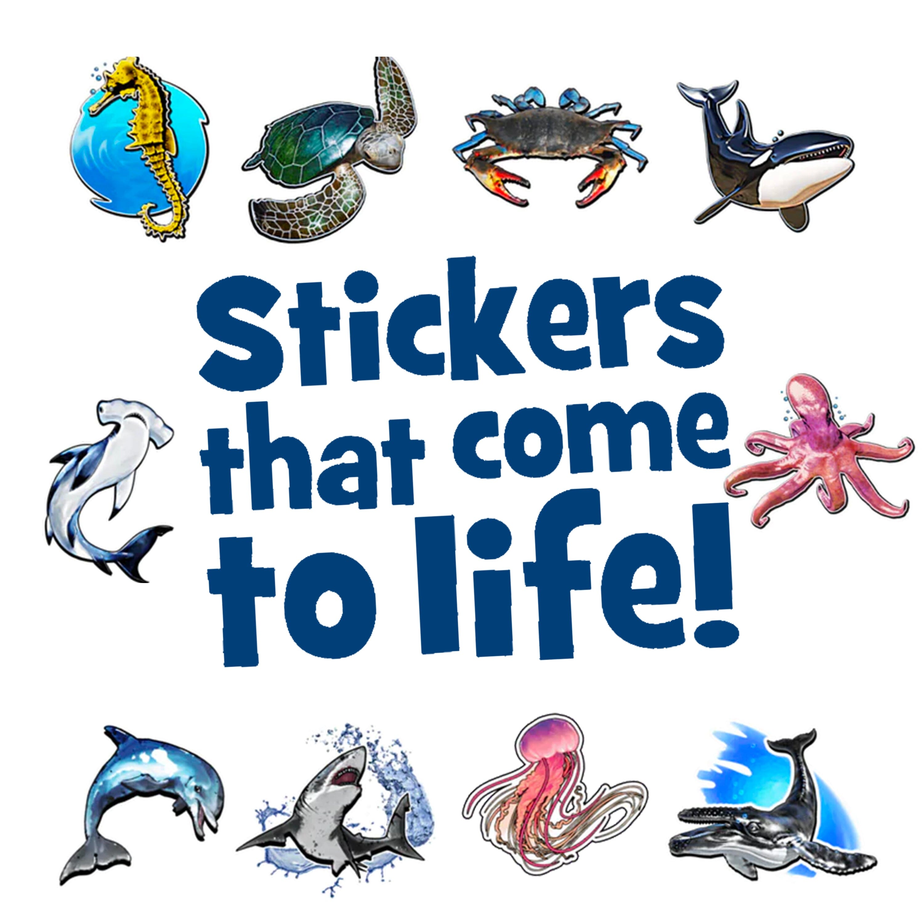HoloToyz - Sea Creatures AR Stickers Abacus Brands 