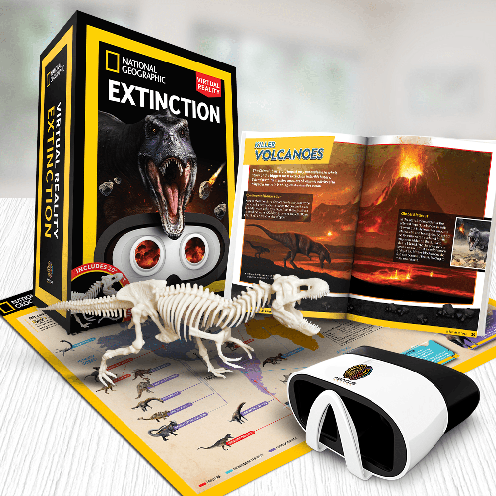 National Geographic Virtual Reality - Extinction Abacus Brands | Virtual Reality Educational Toys and Science Kits for Kids 