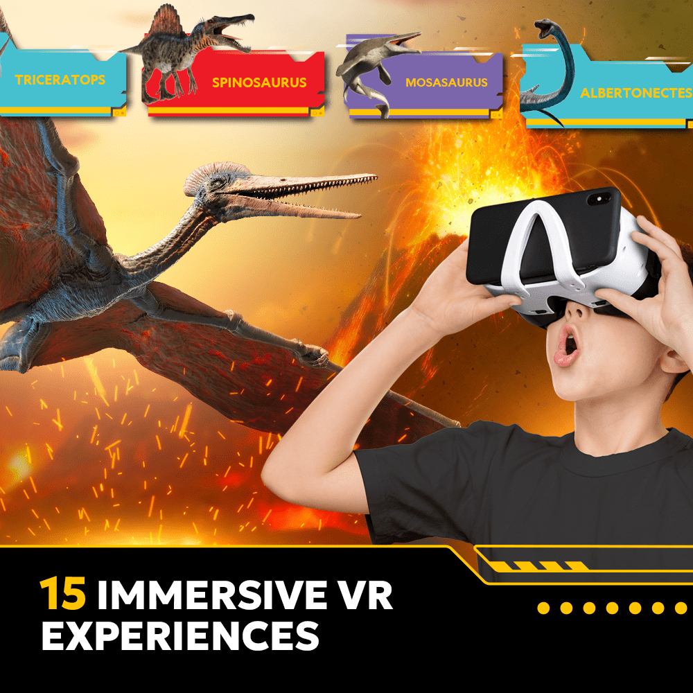National Geographic Virtual Reality - Extinction Abacus Brands | Virtual Reality Educational Toys and Science Kits for Kids 