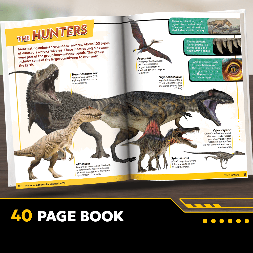 National Geographic Virtual Reality - Extinction Abacus Brands | Virtual Reality Educational Toys and Science Kits for Kids 