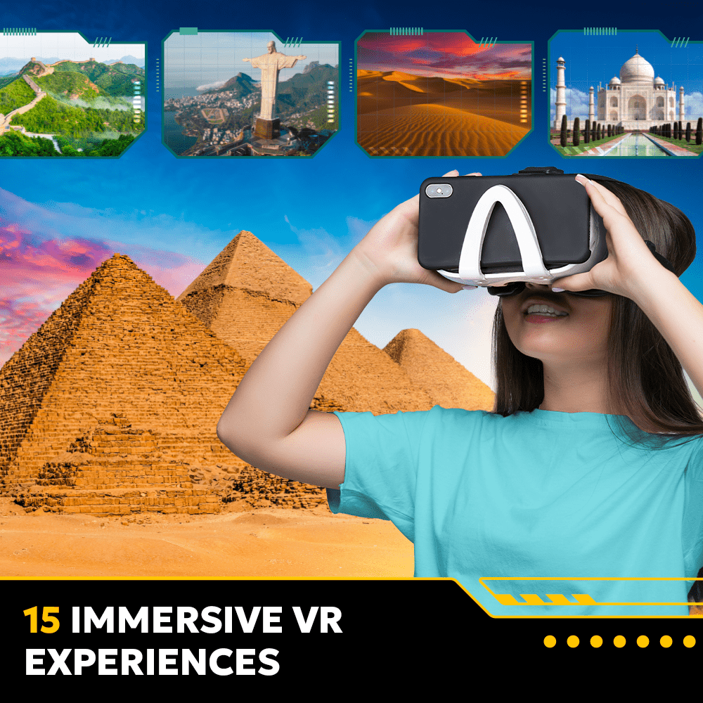National Geographic Virtual Reality - World Wonders Abacus Brands | Virtual Reality Educational Toys and Science Kits for Kids 