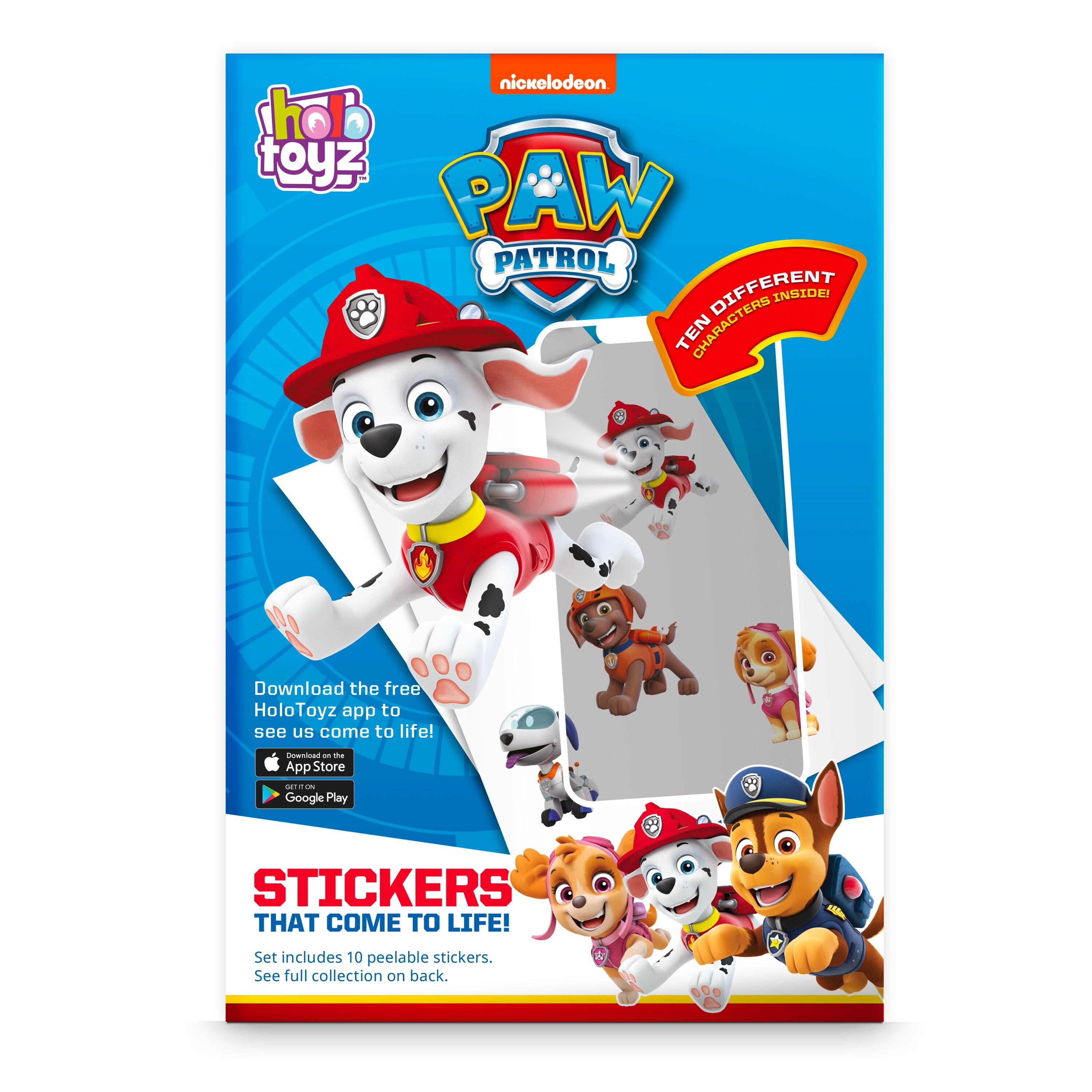 PAW Patrol AR Stickers Multipack – 3D Augmented Reality Sticker Bundle for Kids - 6 Pack Abacus Brands – Hottest New Toys, Viral Games & Cool Gifts 