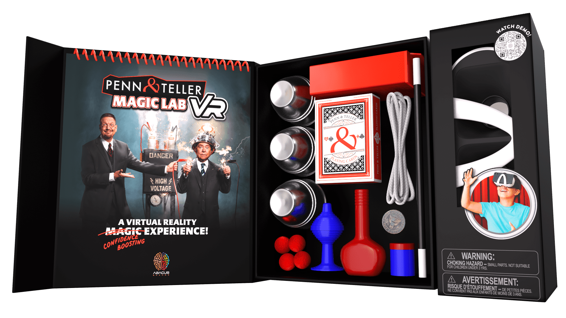 Penn & Teller's Magic Lab VR Experience Abacus Brands | Virtual Reality Educational Toys and Science Kits for Kids 