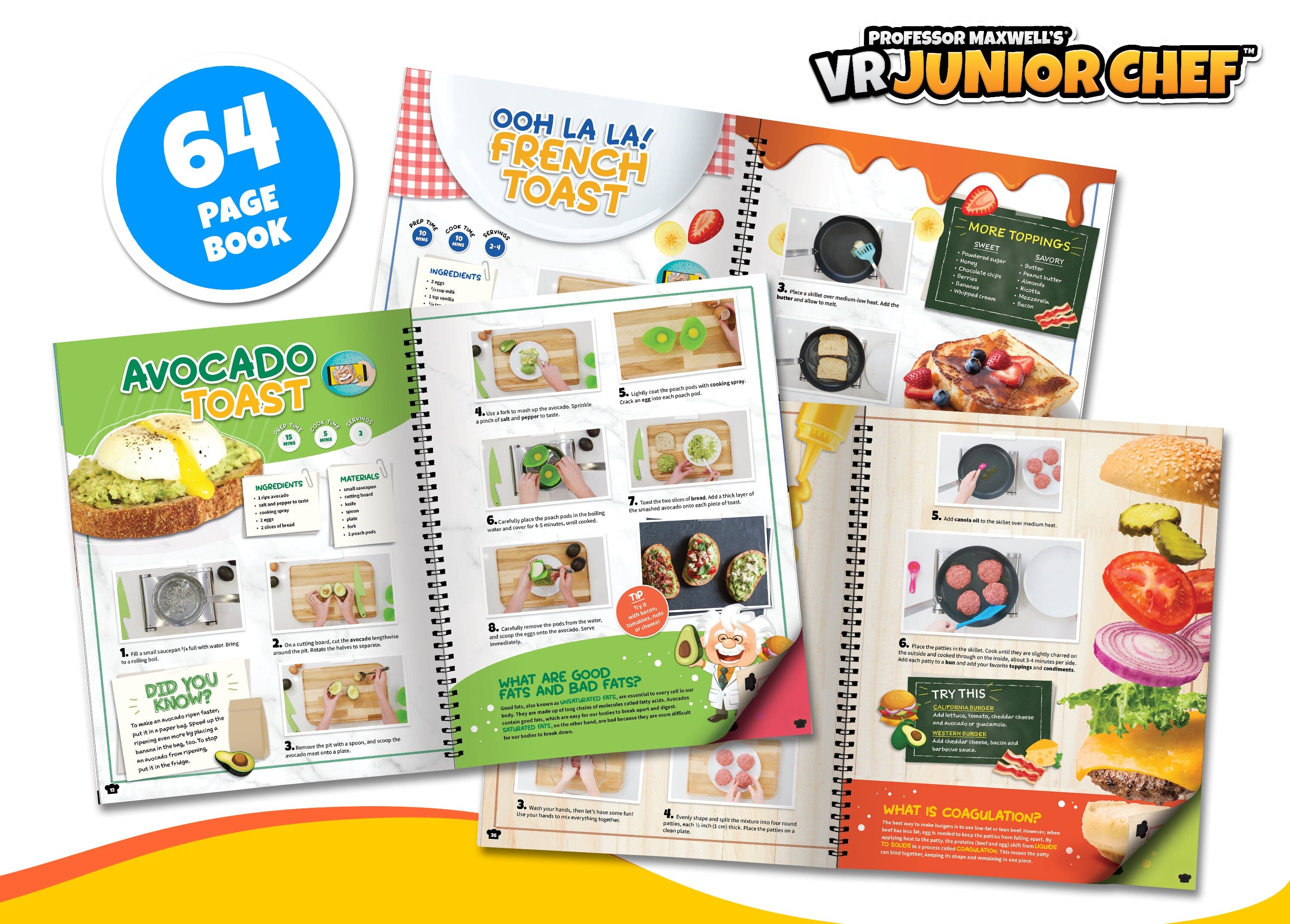 Professor Maxwell's Virtual Reality Cooking Kit for Kids - VR Junior Chef | Educational Food Science Kit Abacus Brands 
