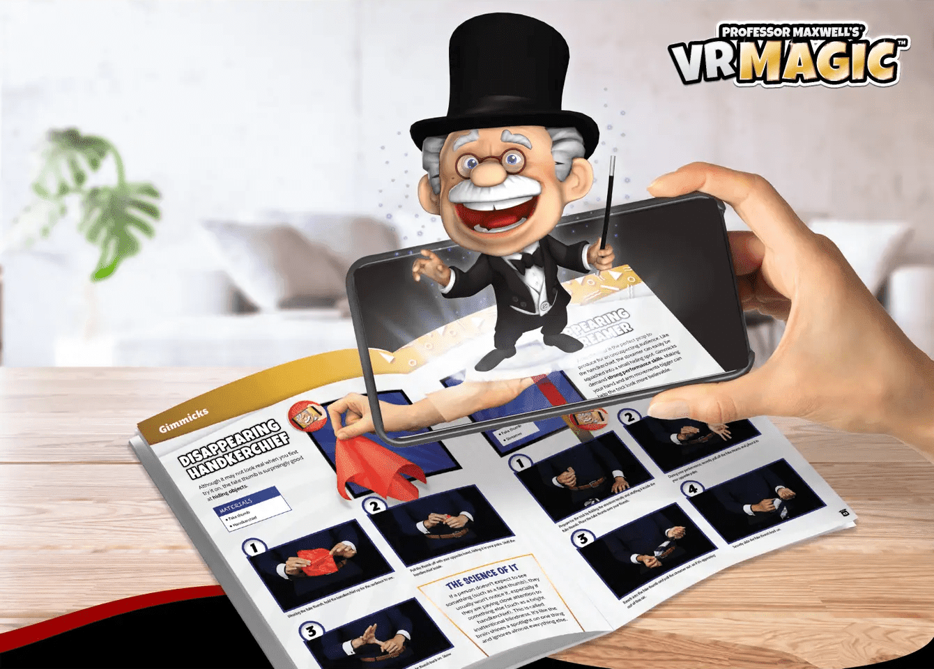 Professor Maxwell's Virtual Reality Magic Trick Set for Kids Abacus Brands 