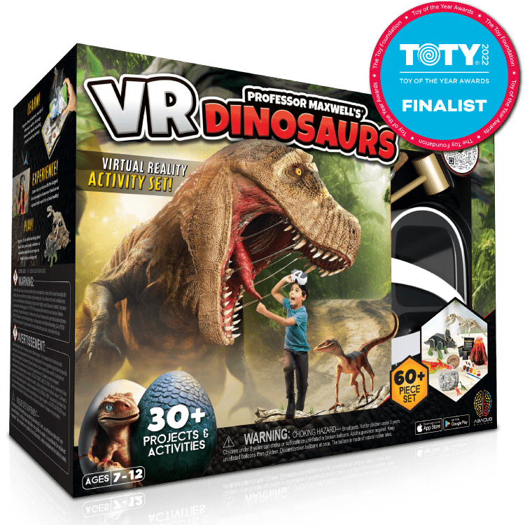 Professor Maxwell's VR Dinosaurs Abacus Brands | Virtual Reality Educational Toys and Science Kits for Kids 