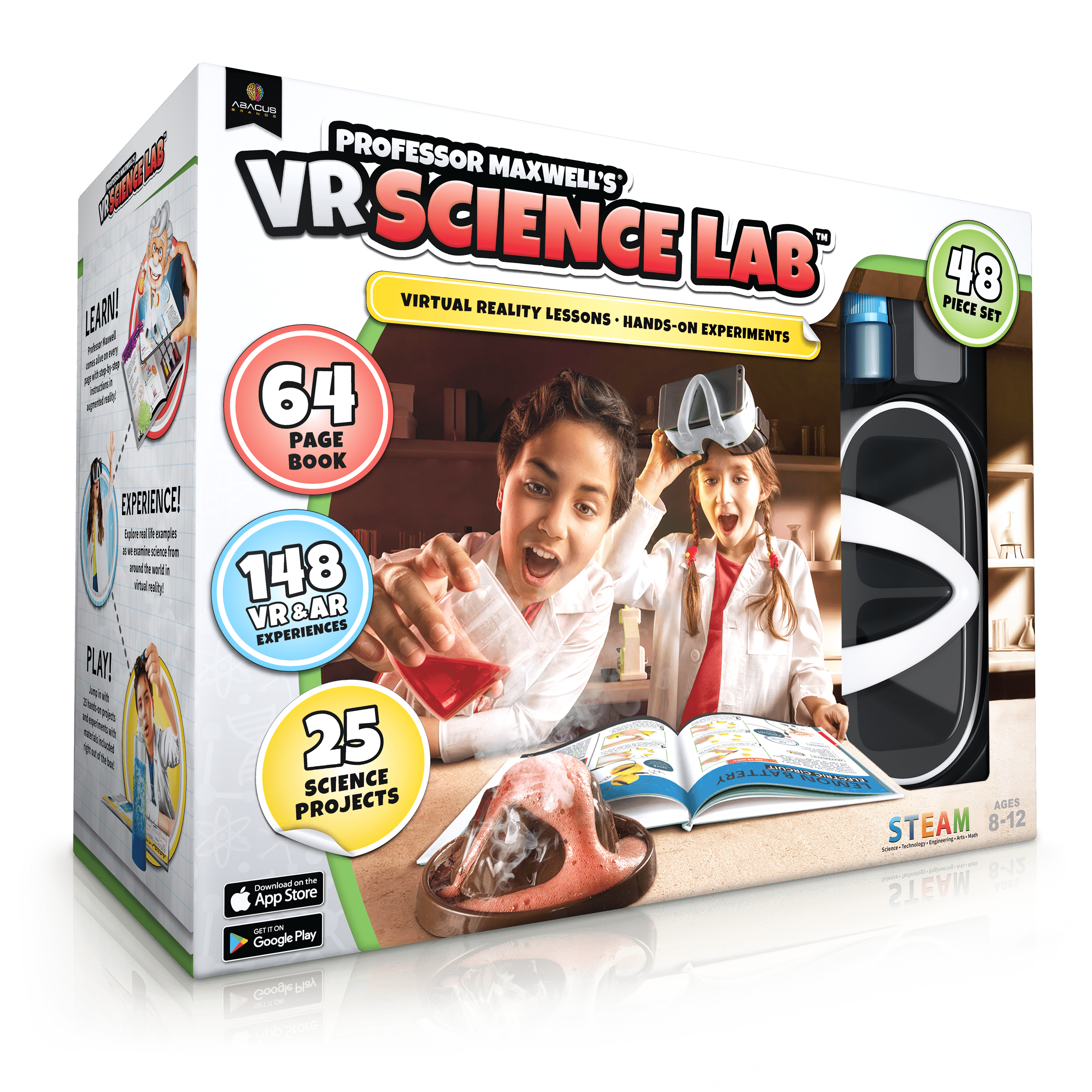 Professor Maxwell's VR Science Lab Science Kit for Kids Abacus Brands 