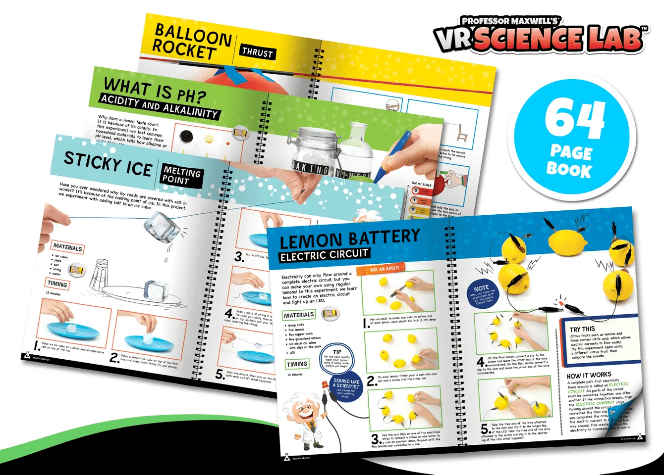 Professor Maxwell's VR Science Lab Science Kit for Kids Abacus Brands 