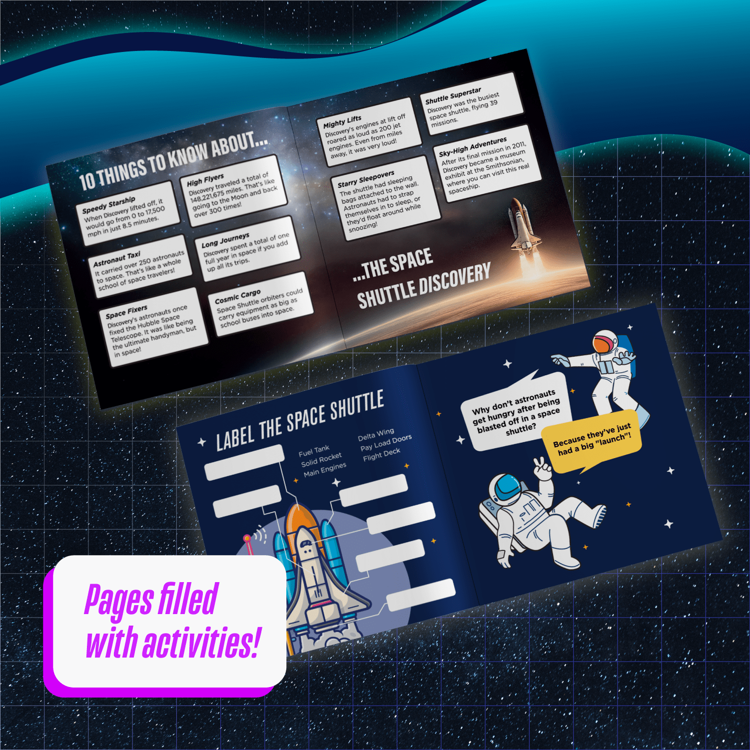 Smithsonian by Odyssey Toys - Space Shuttle Discovery Abacus Brands | Virtual Reality Educational Toys and Science Kits for Kids 