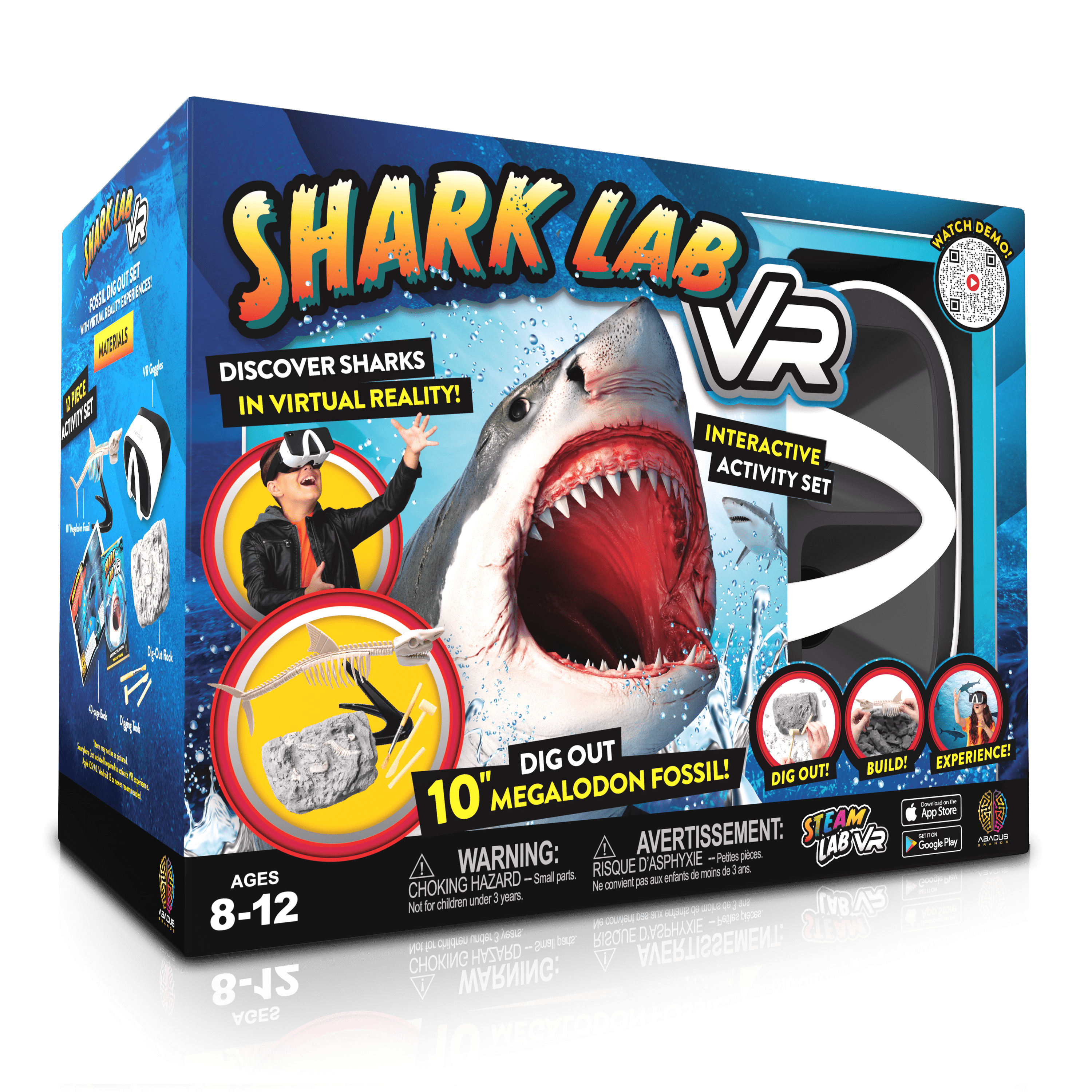 Steam Lab Shark Lab VR Abacus Brands | Virtual Reality Educational Toys and Science Kits for Kids 