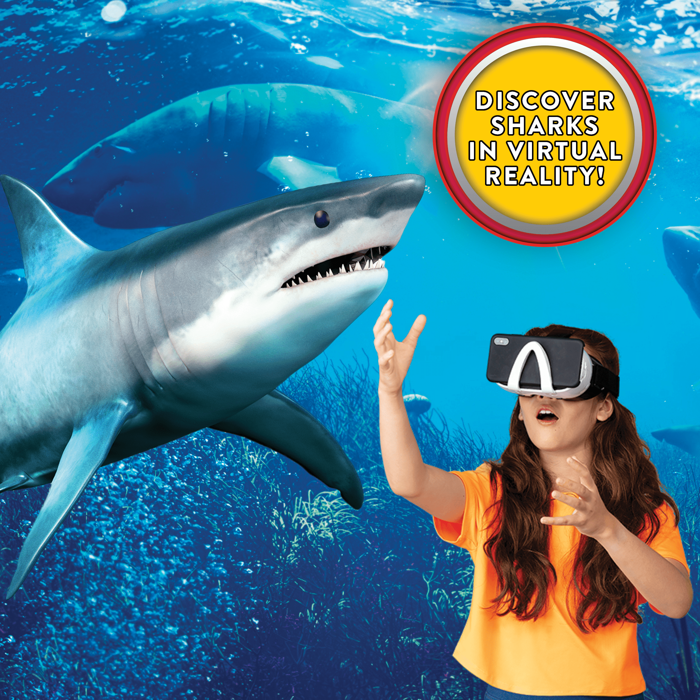 Steam Lab Shark Lab VR Abacus Brands | Virtual Reality Educational Toys and Science Kits for Kids 