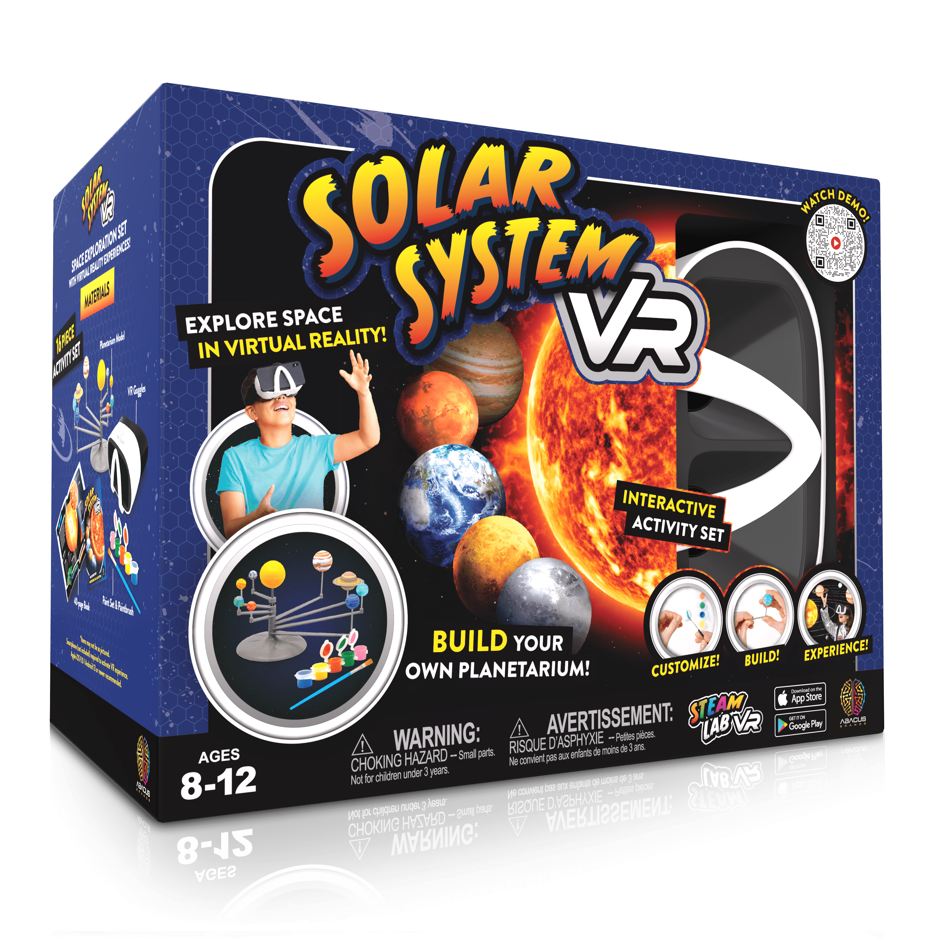 Steam Lab Solar System VR Abacus Brands | Virtual Reality Educational Toys and Science Kits for Kids 