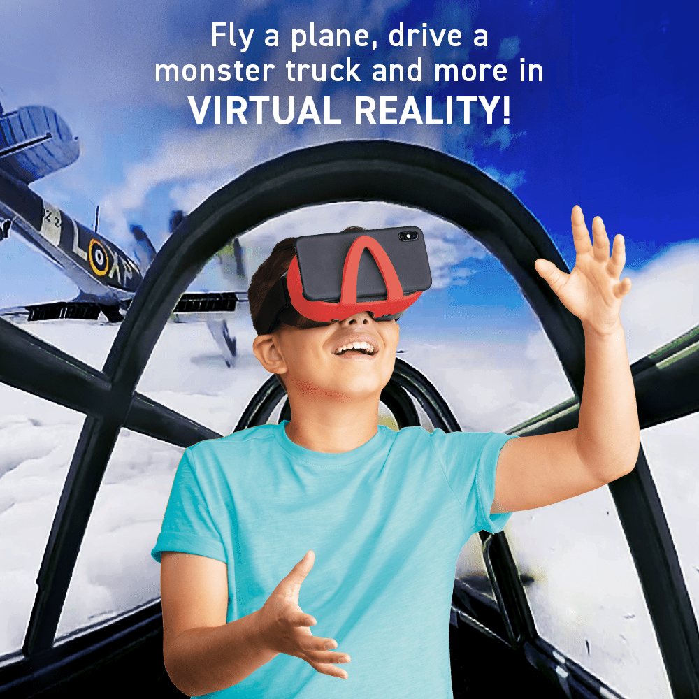 Virtual Reality Discovery Gift Set w/ DK Book - Transport! Abacus Brands | Virtual Reality Educational Toys and Science Kits for Kids 